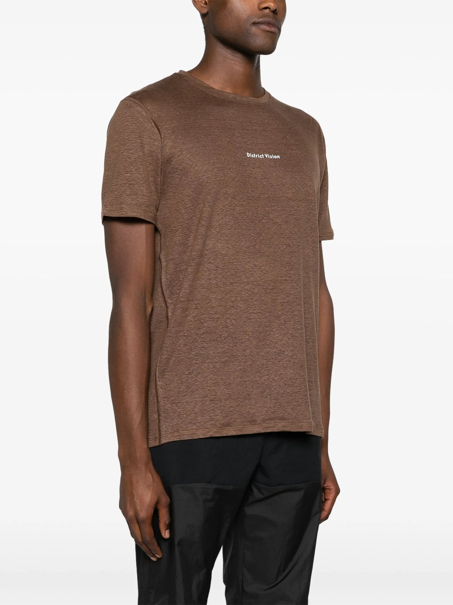 logo-print hemp T-shirt