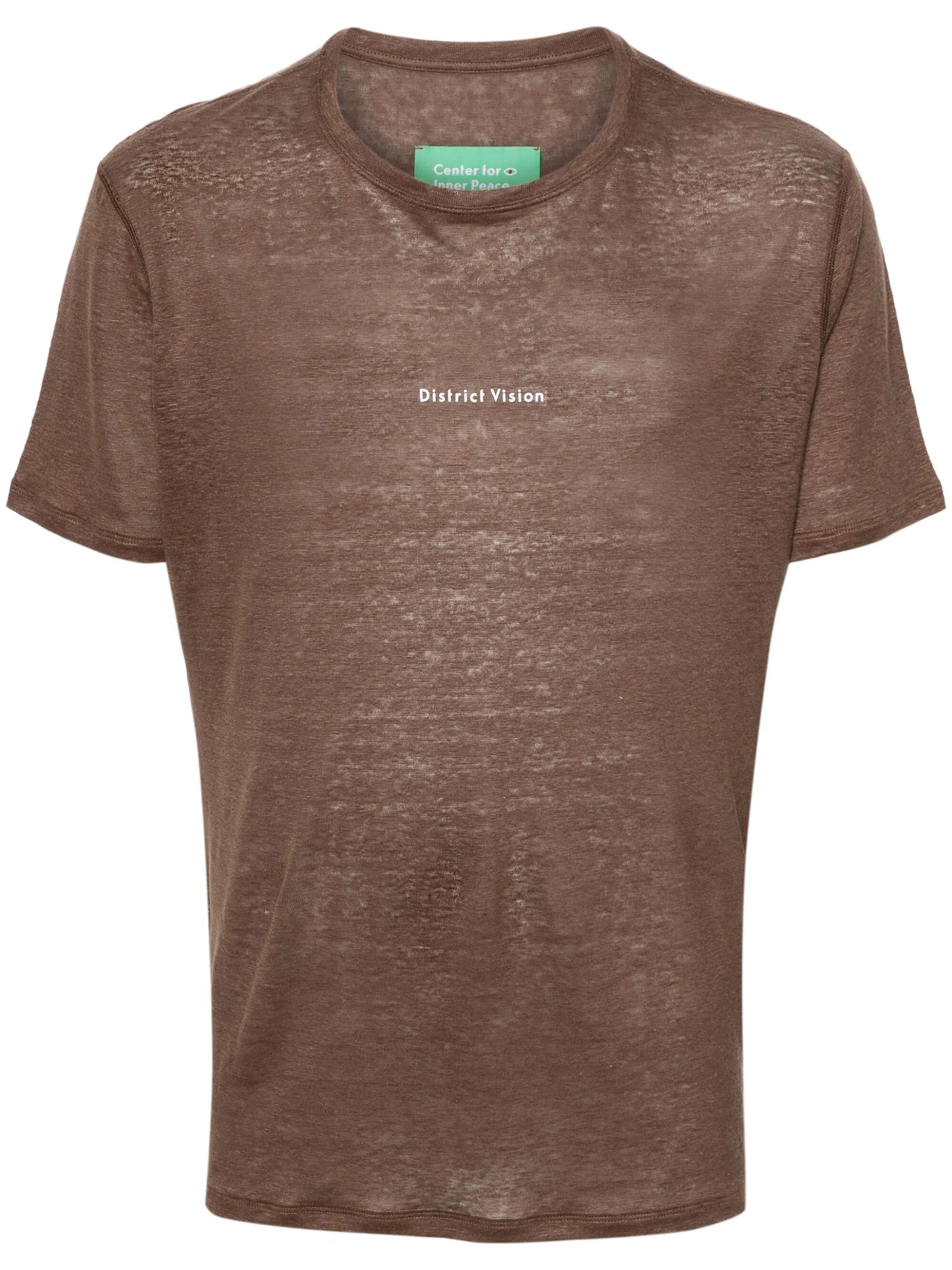 logo-print hemp T-shirt