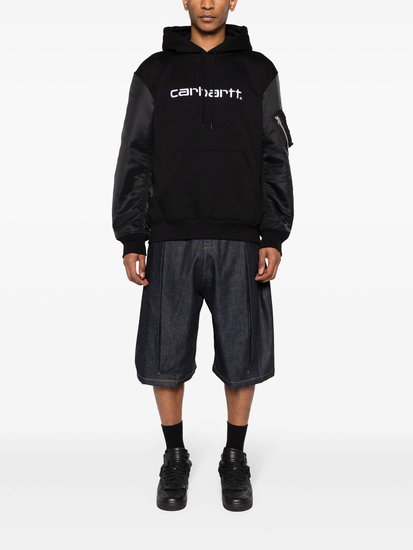 x Carhartt logo-embroidered hoodie