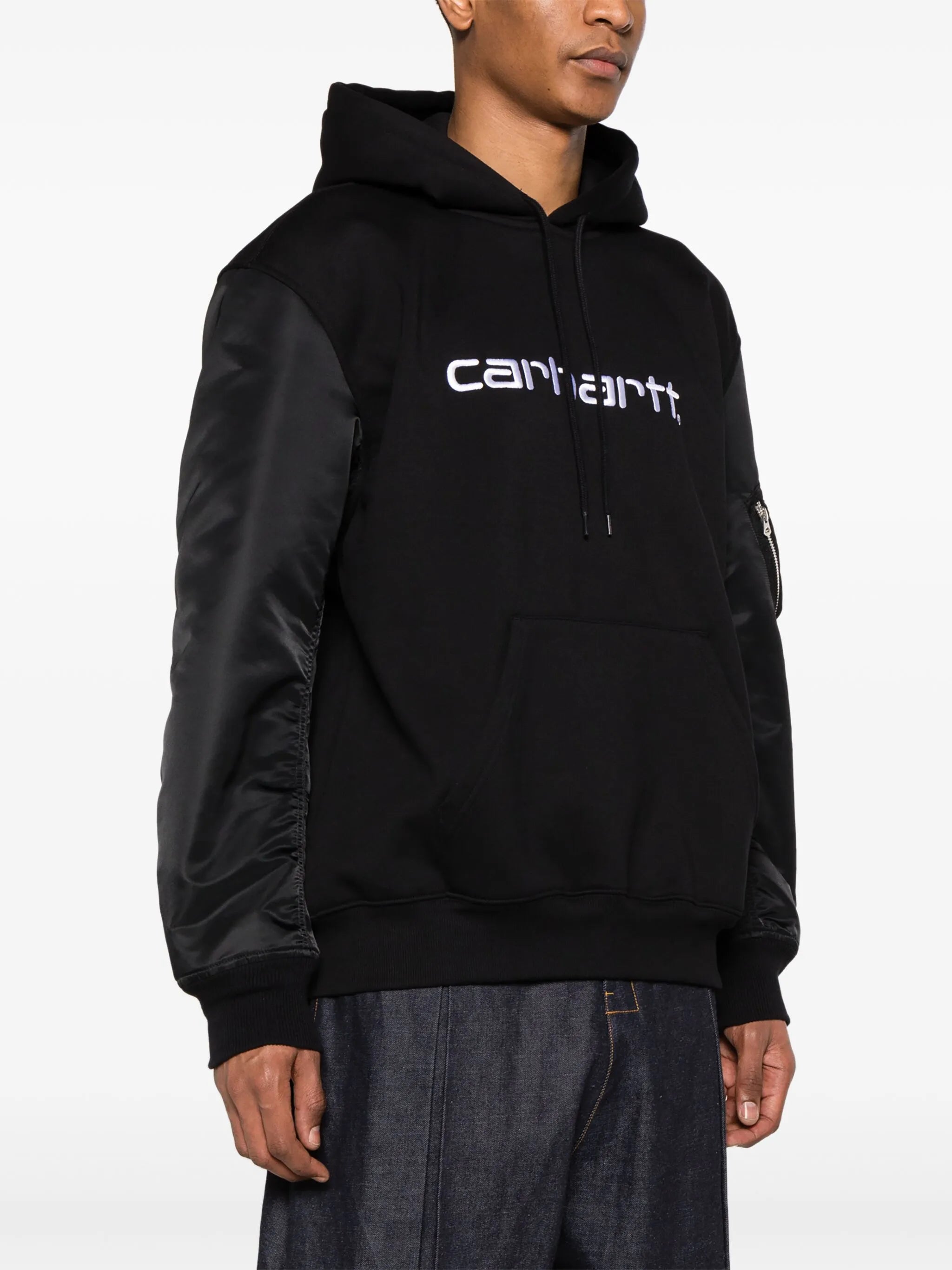 x Carhartt logo-embroidered hoodie