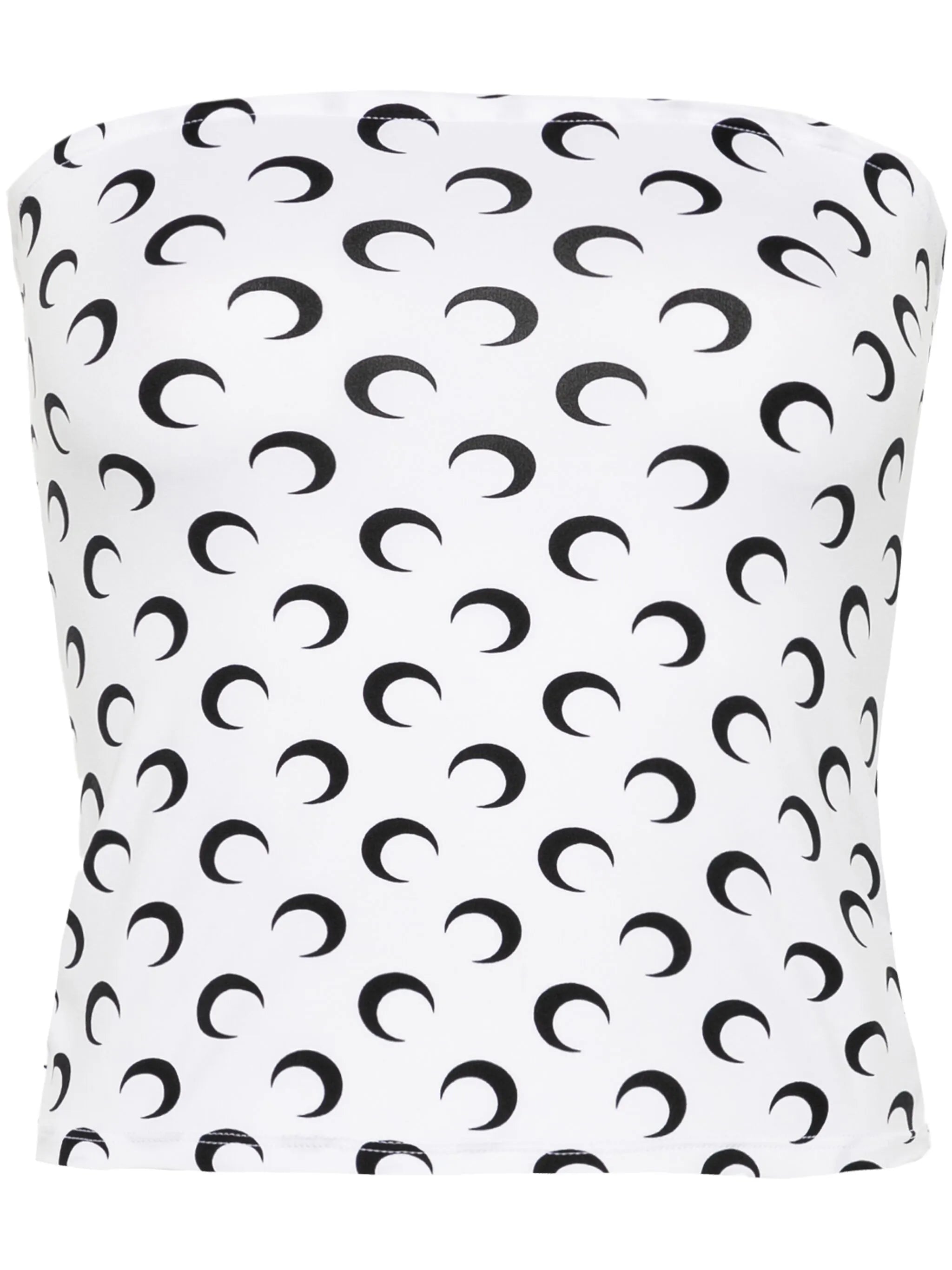 Crescent Moon-print tube top