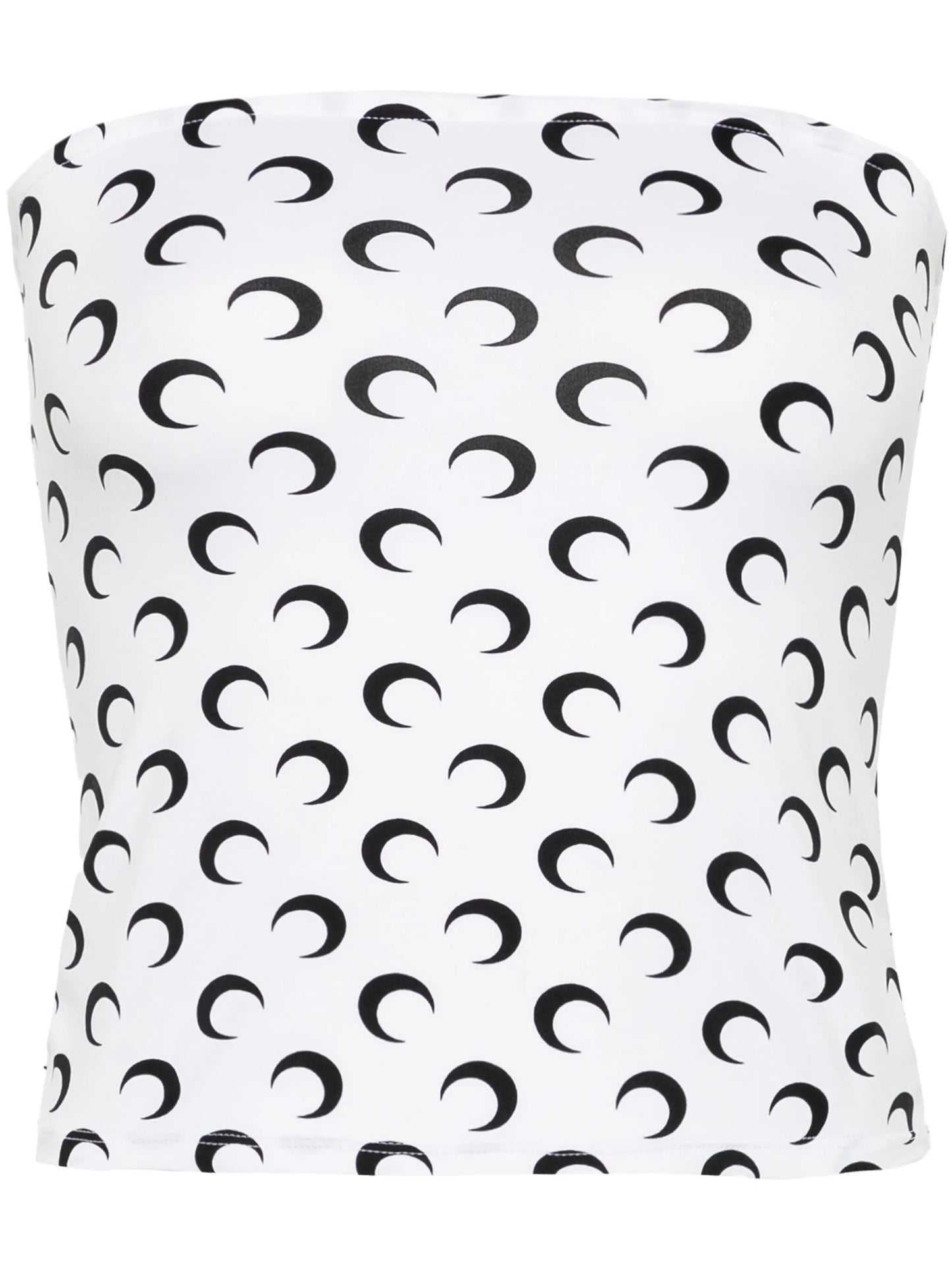 Crescent Moon-print tube top