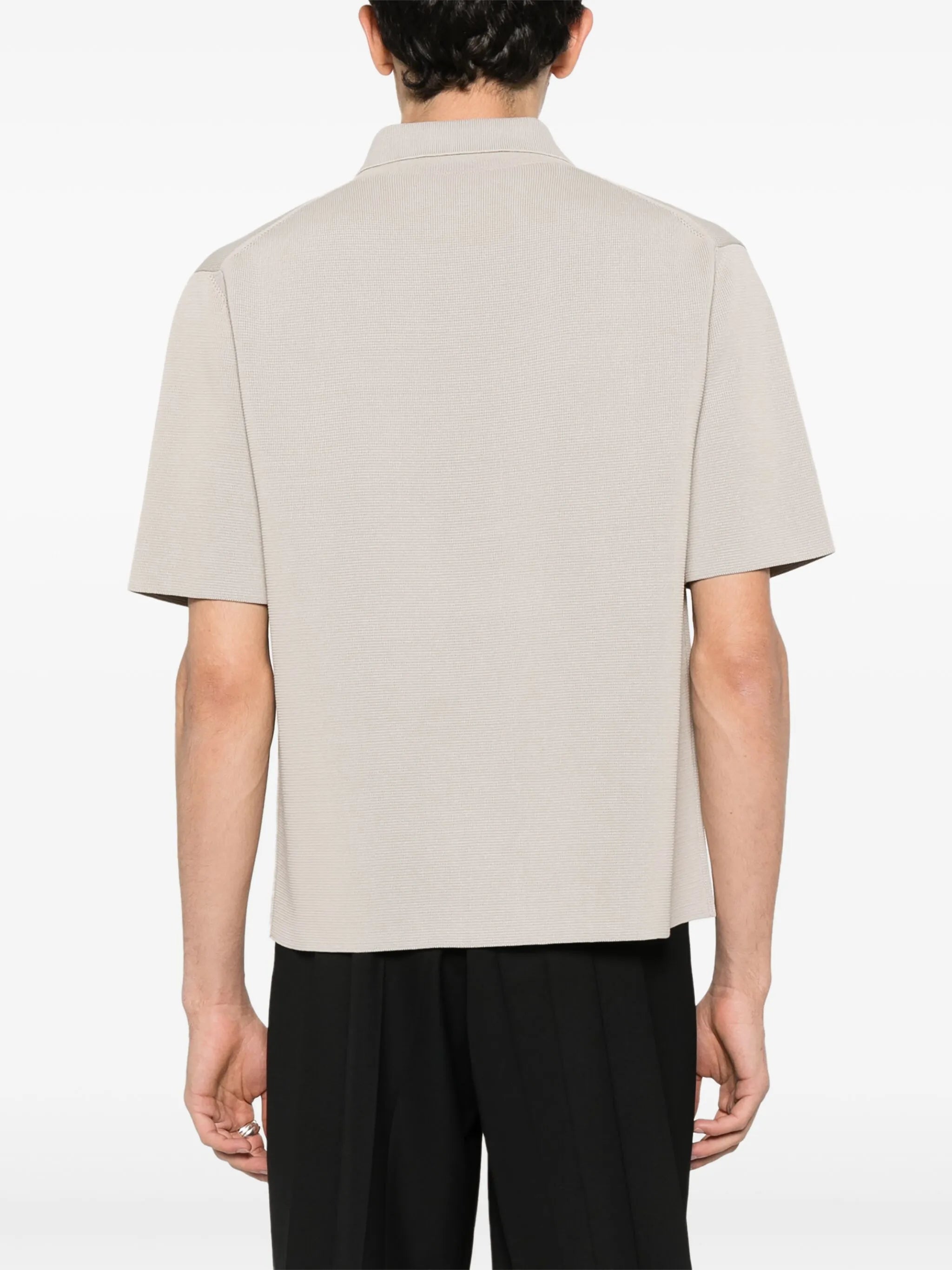 knitted polo shirt