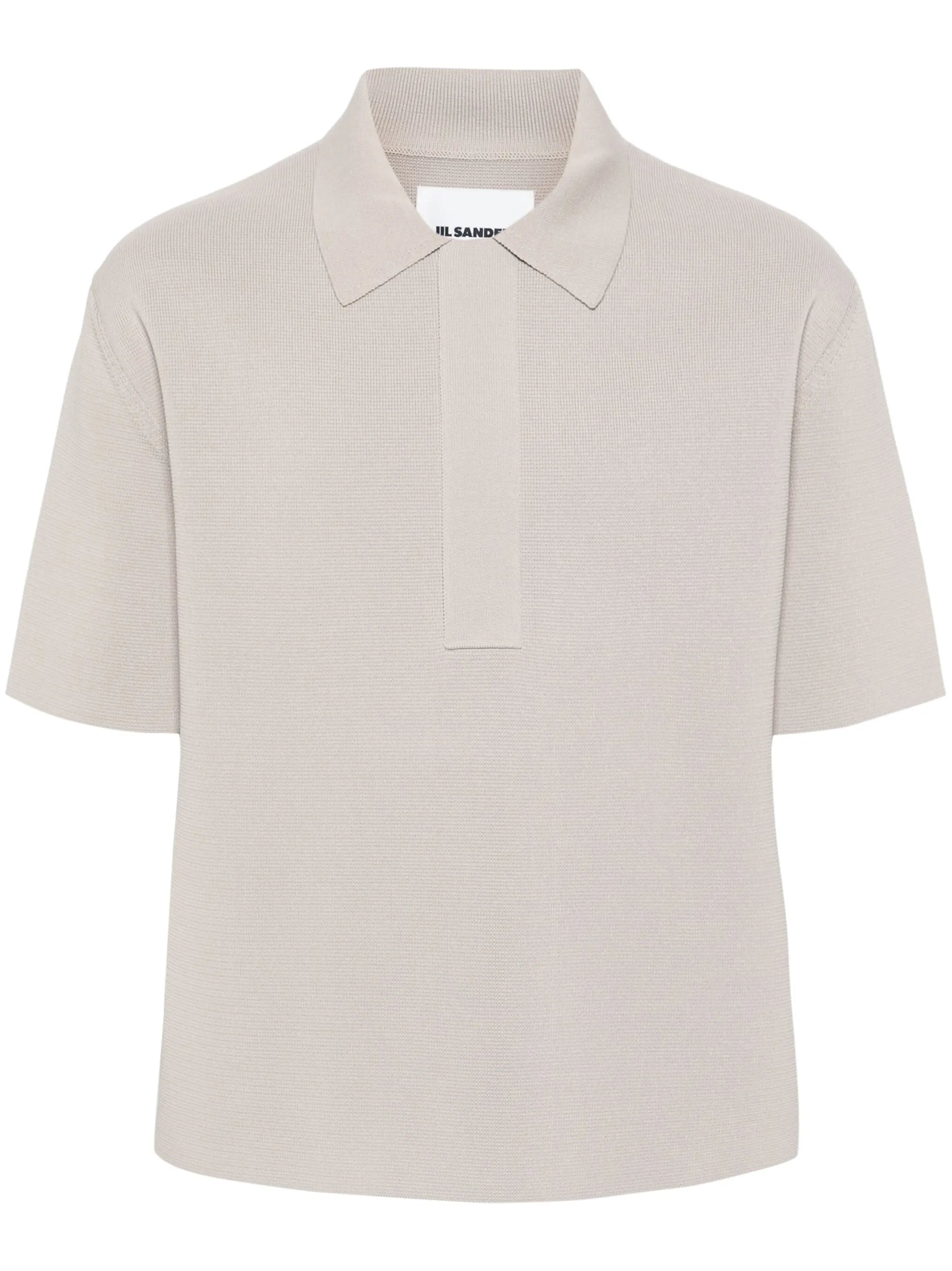 knitted polo shirt