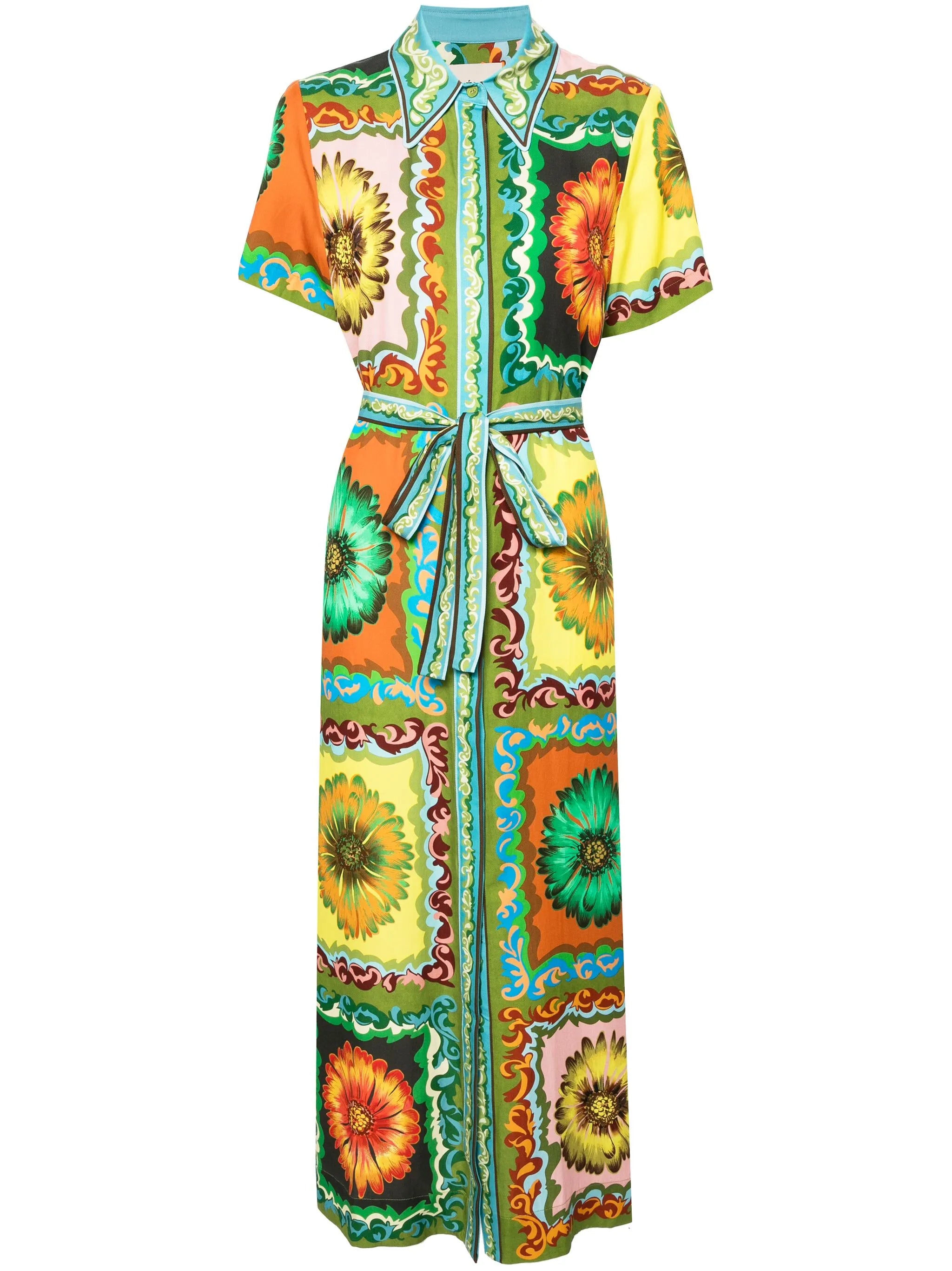 Disco Daisy belted shirtdress