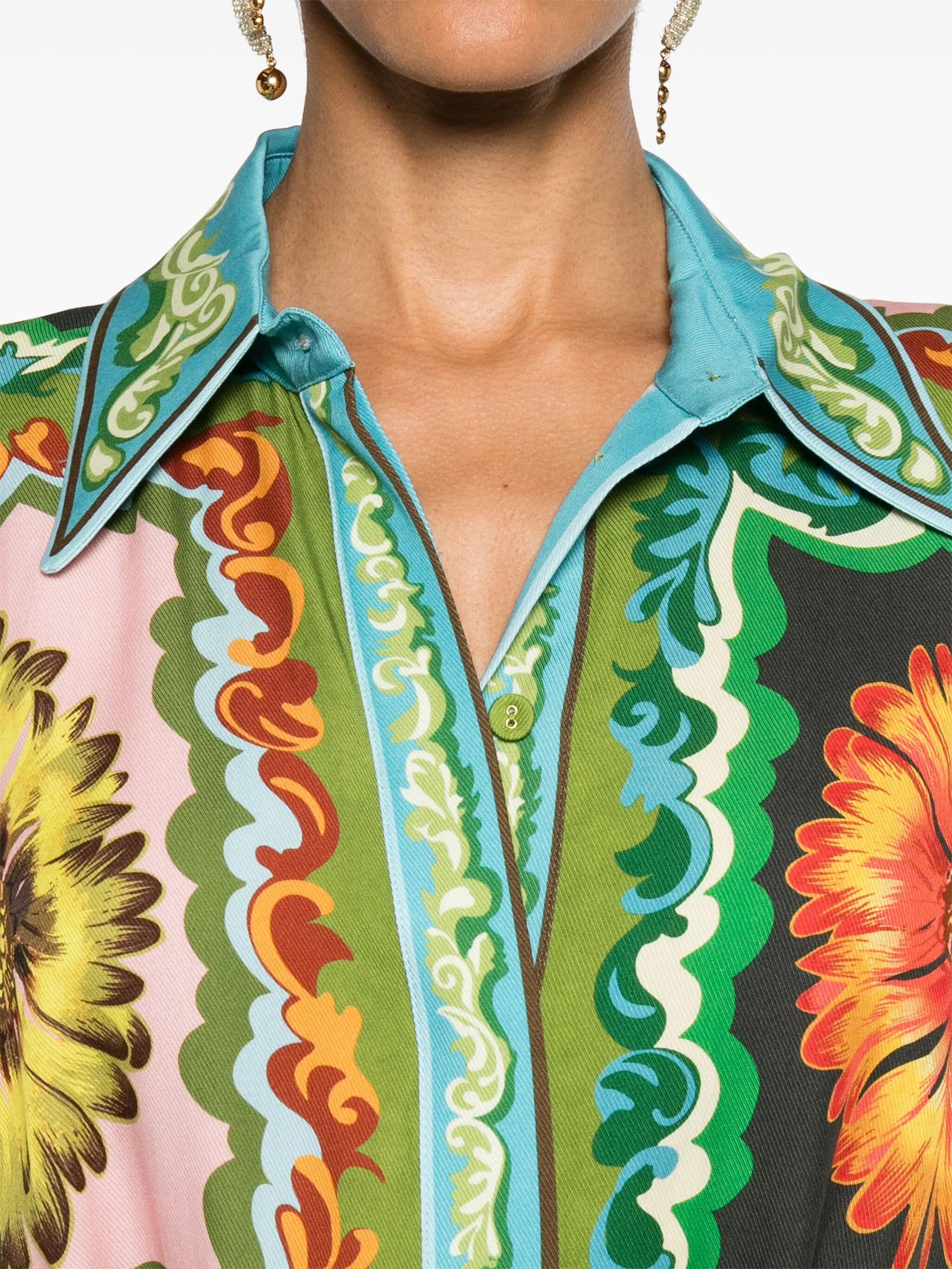 Disco Daisy belted shirtdress