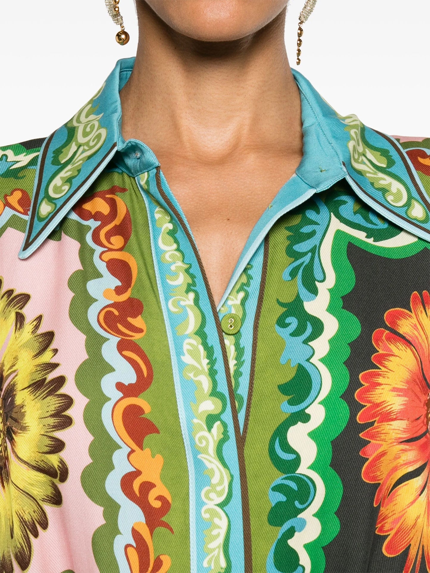 Disco Daisy belted shirtdress