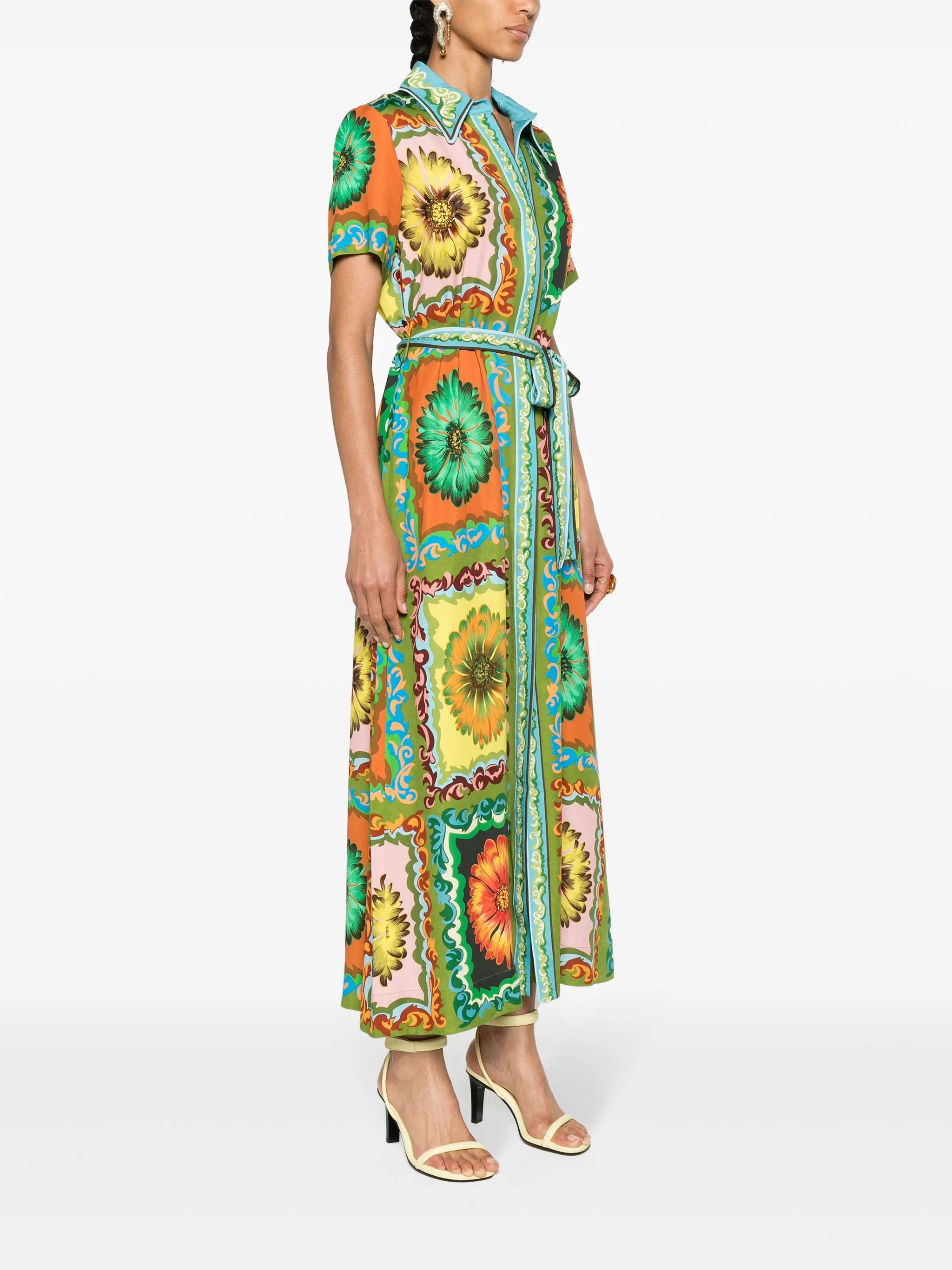 Disco Daisy belted shirtdress