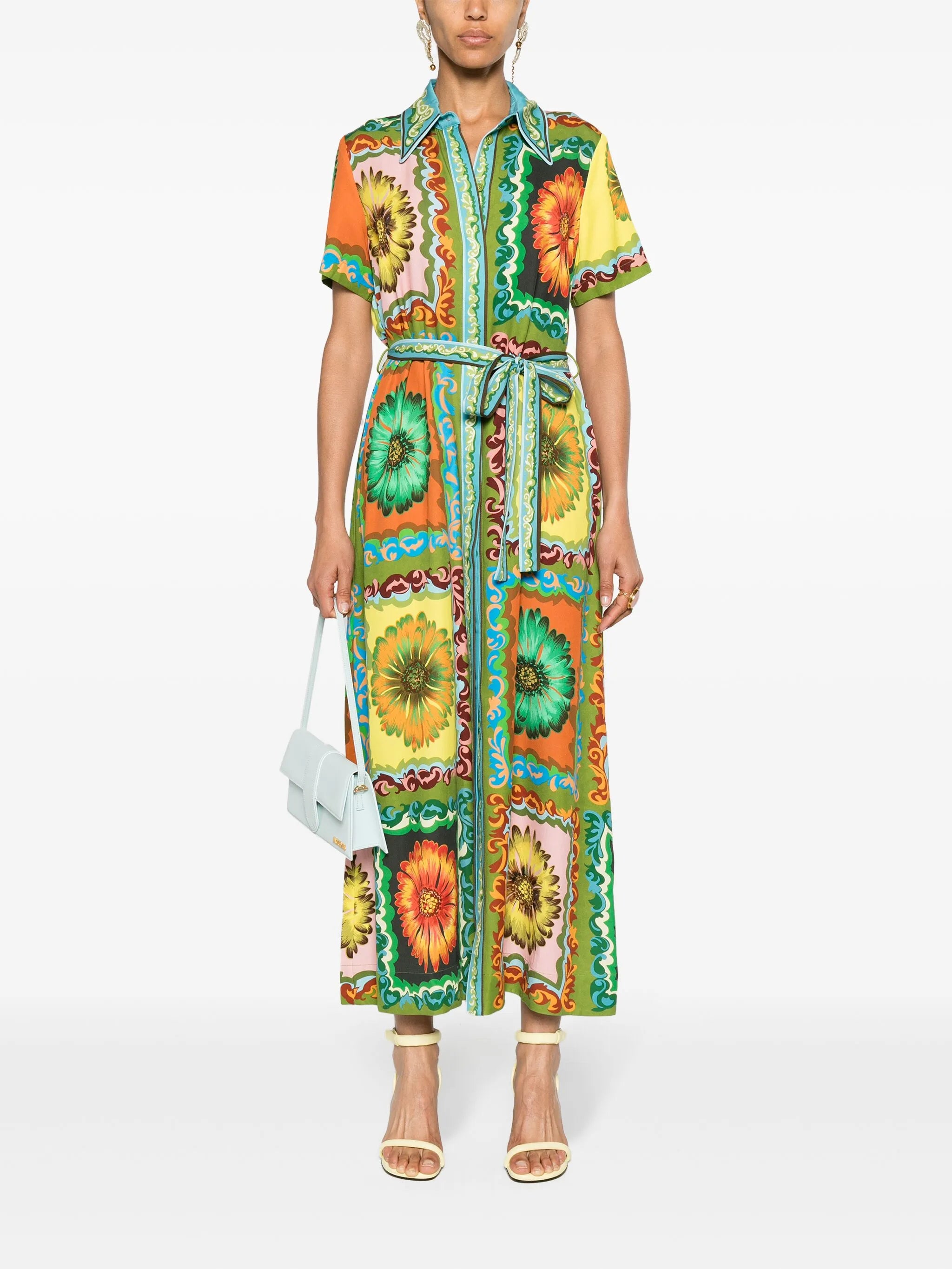 Disco Daisy belted shirtdress
