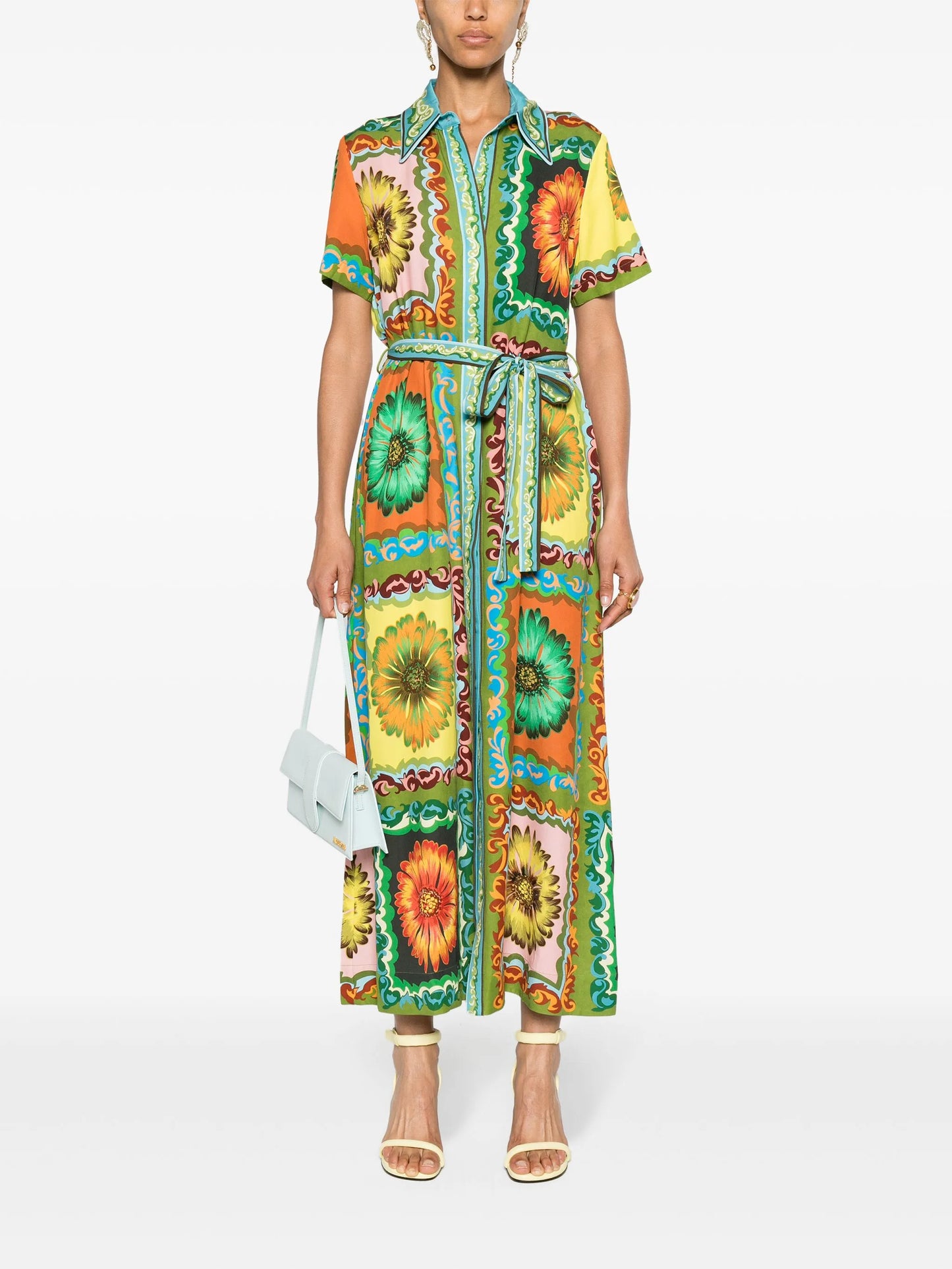 Disco Daisy belted shirtdress
