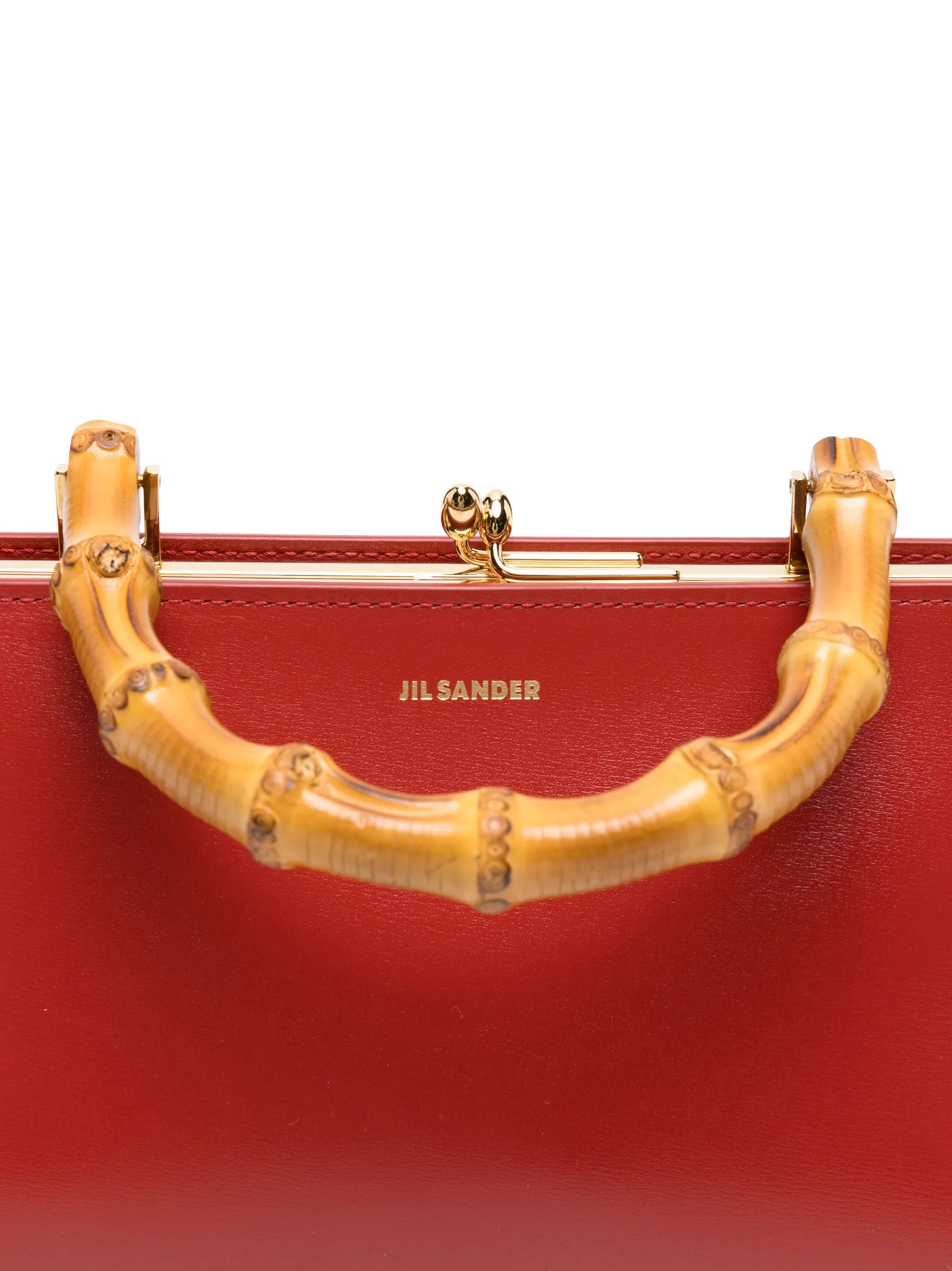 small Goji leather tote bag