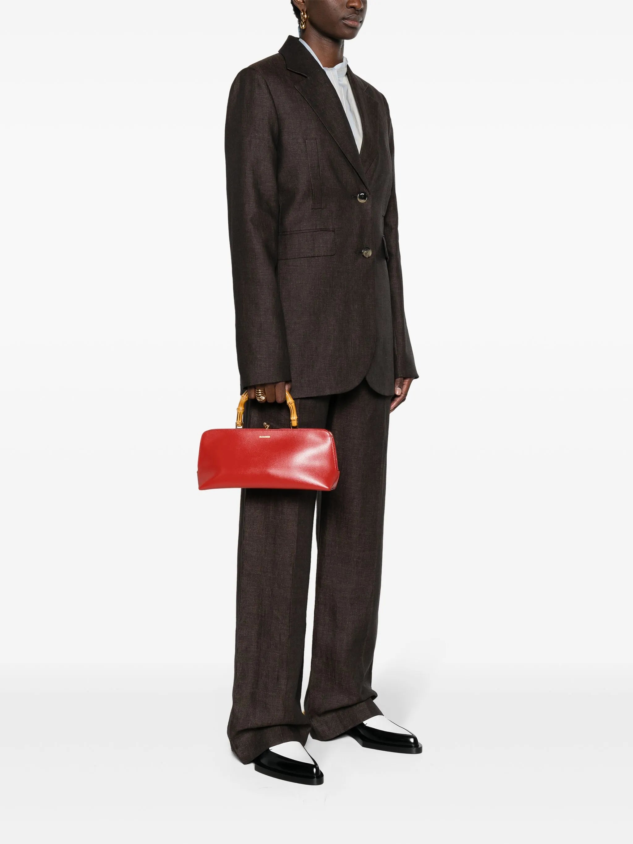 small Goji leather tote bag
