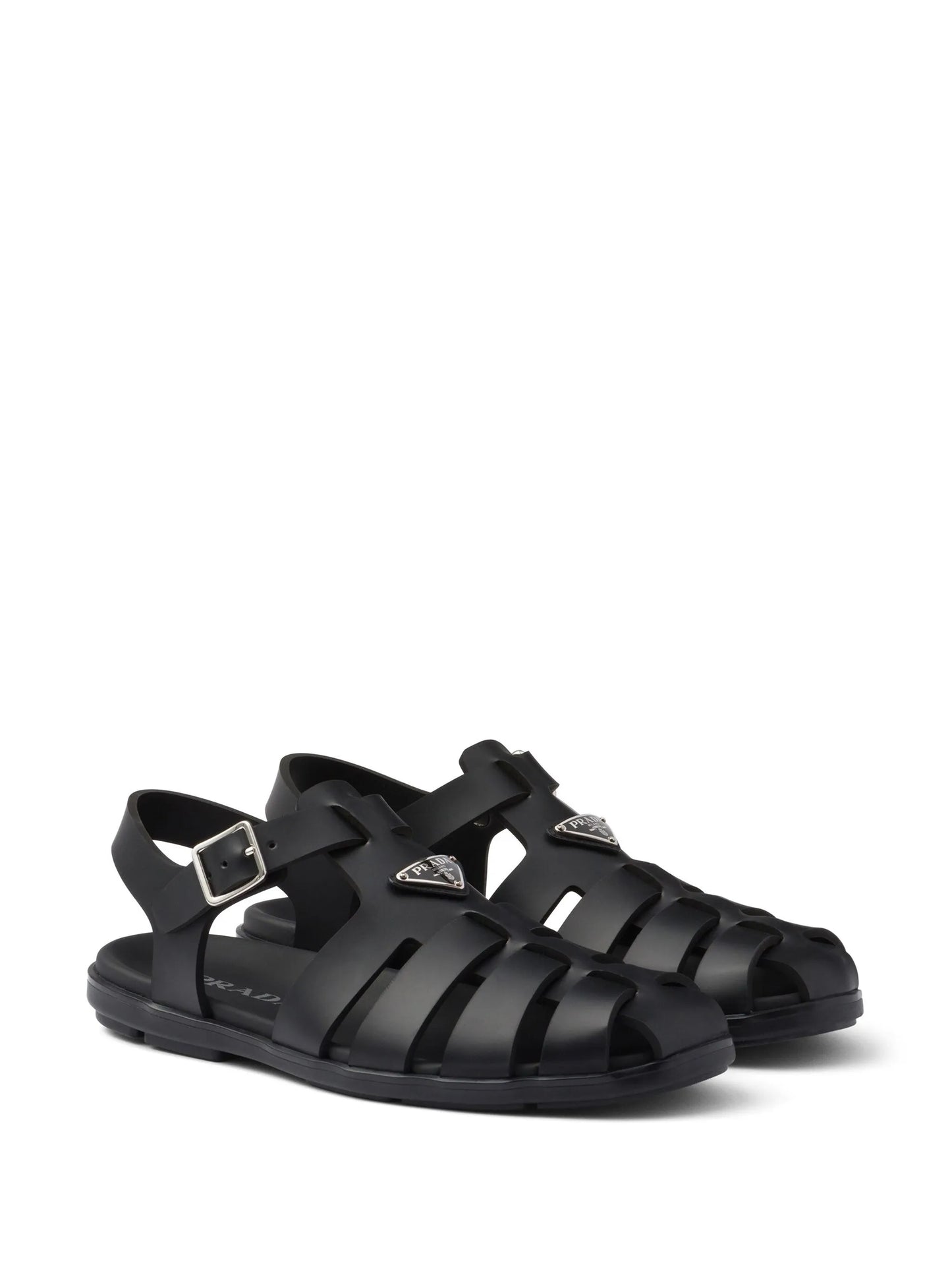 triangle-logo sandals