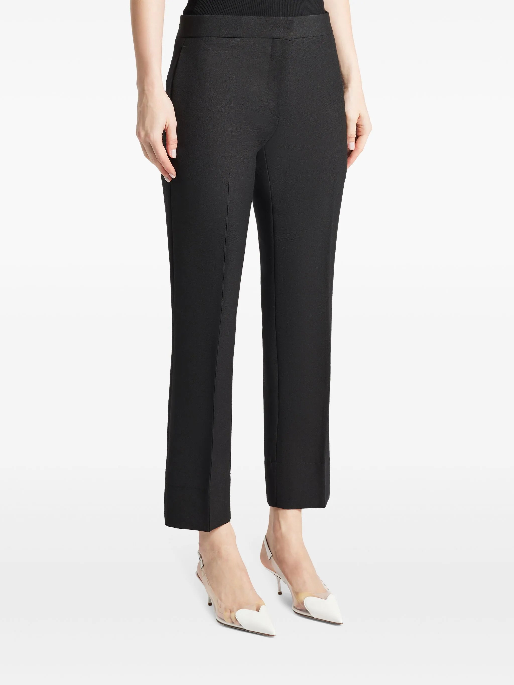 tailored cropped trousers