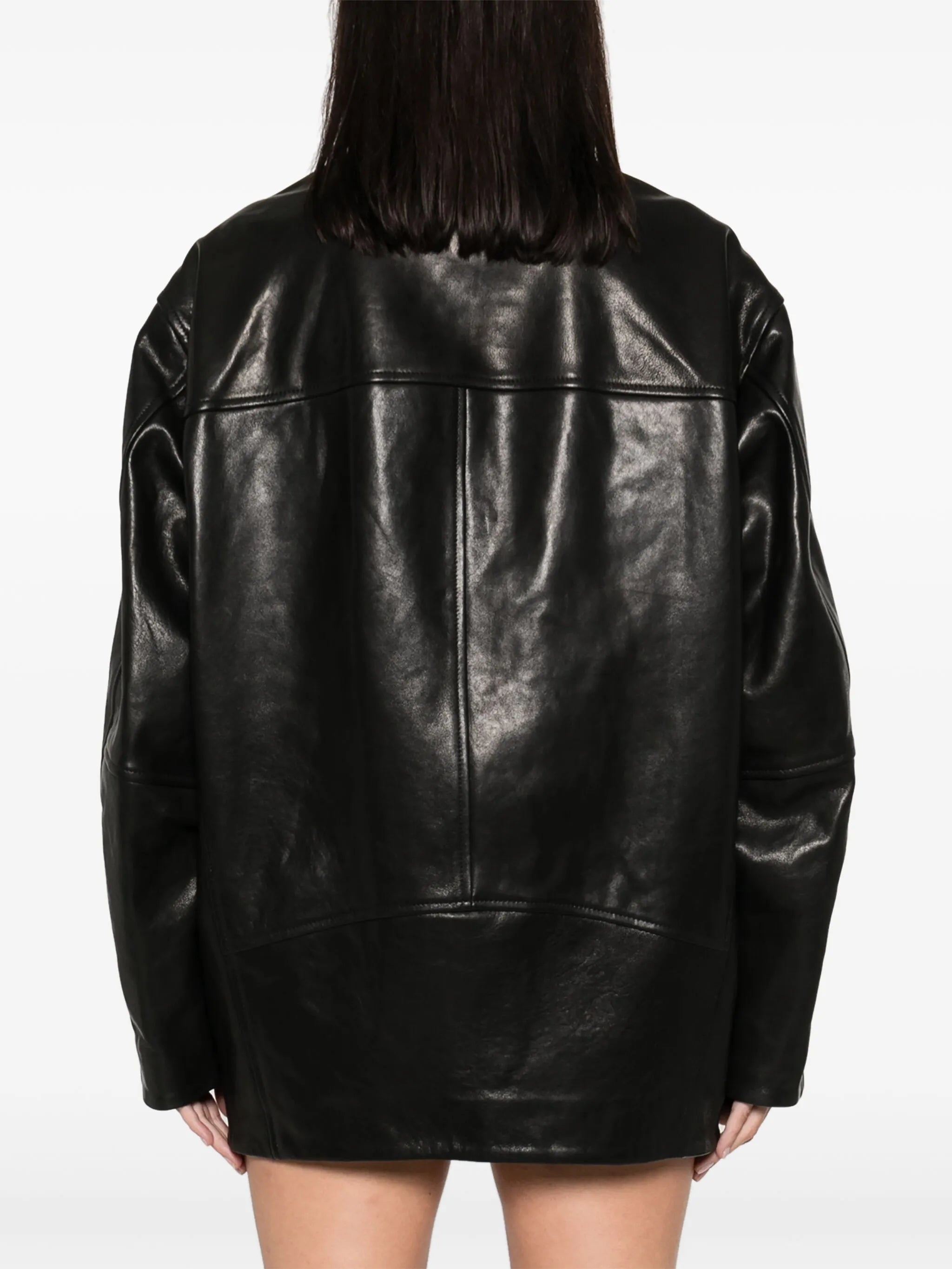 Ikena leather coat