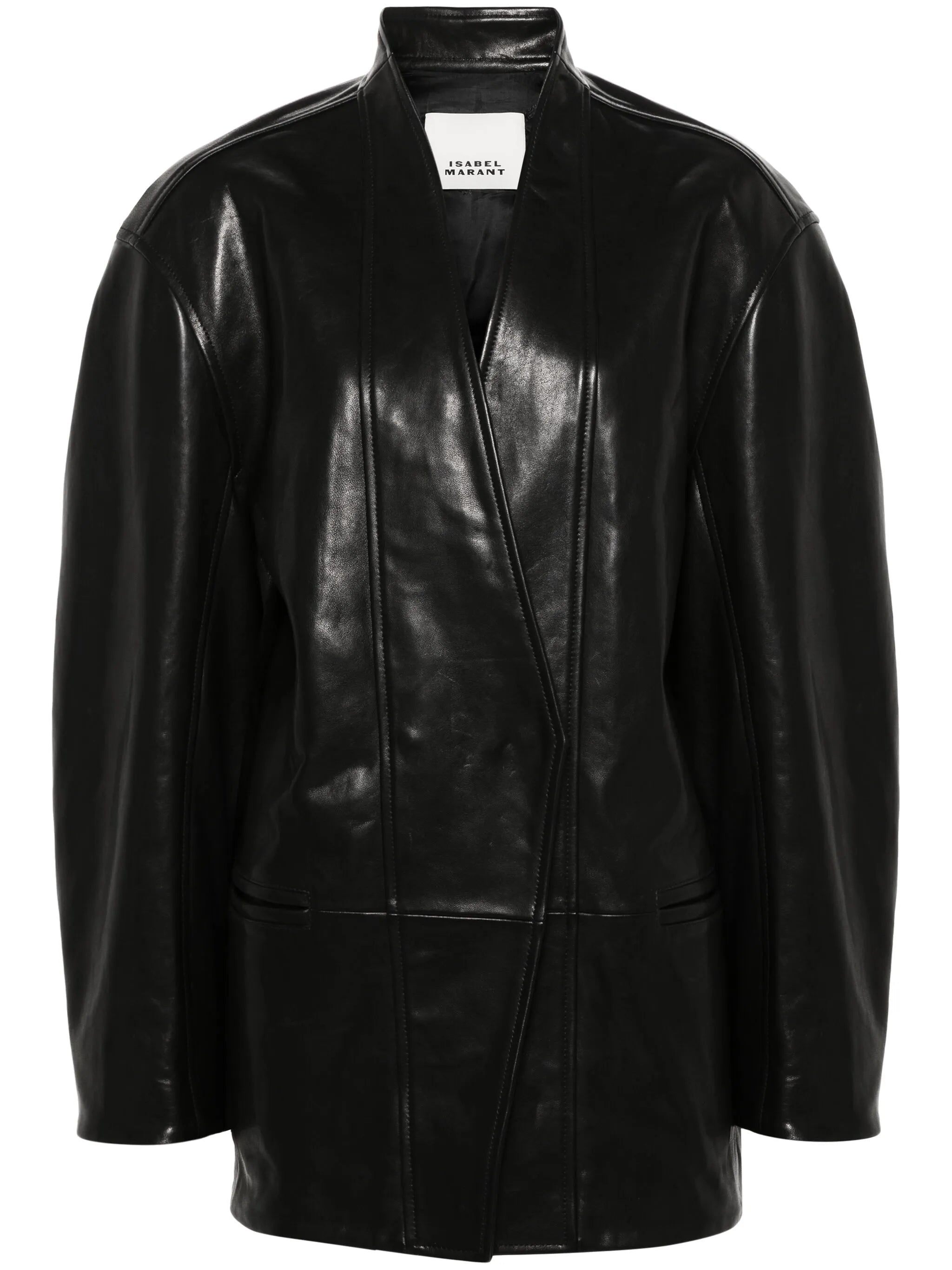 Ikena leather coat