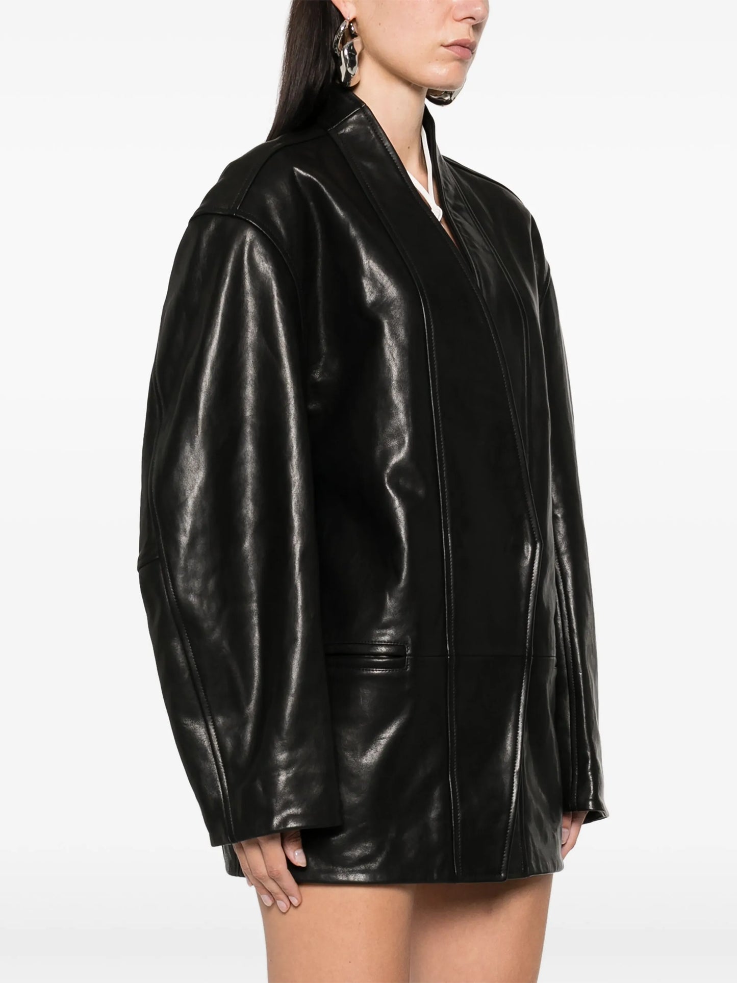 Ikena leather coat