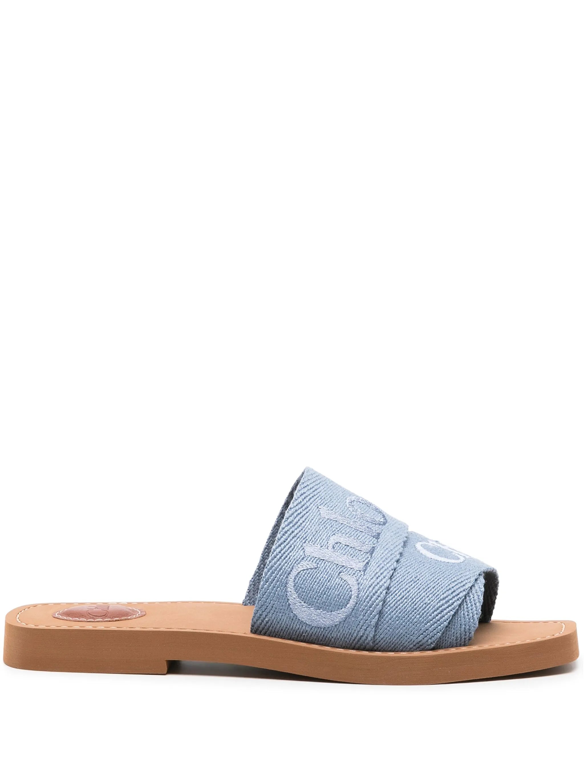 Woody logo-embroidered sandals