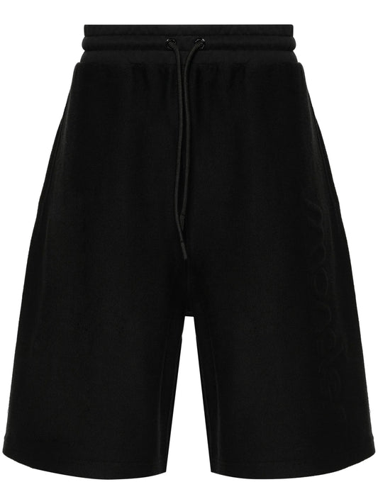 logo-embossed track shorts
