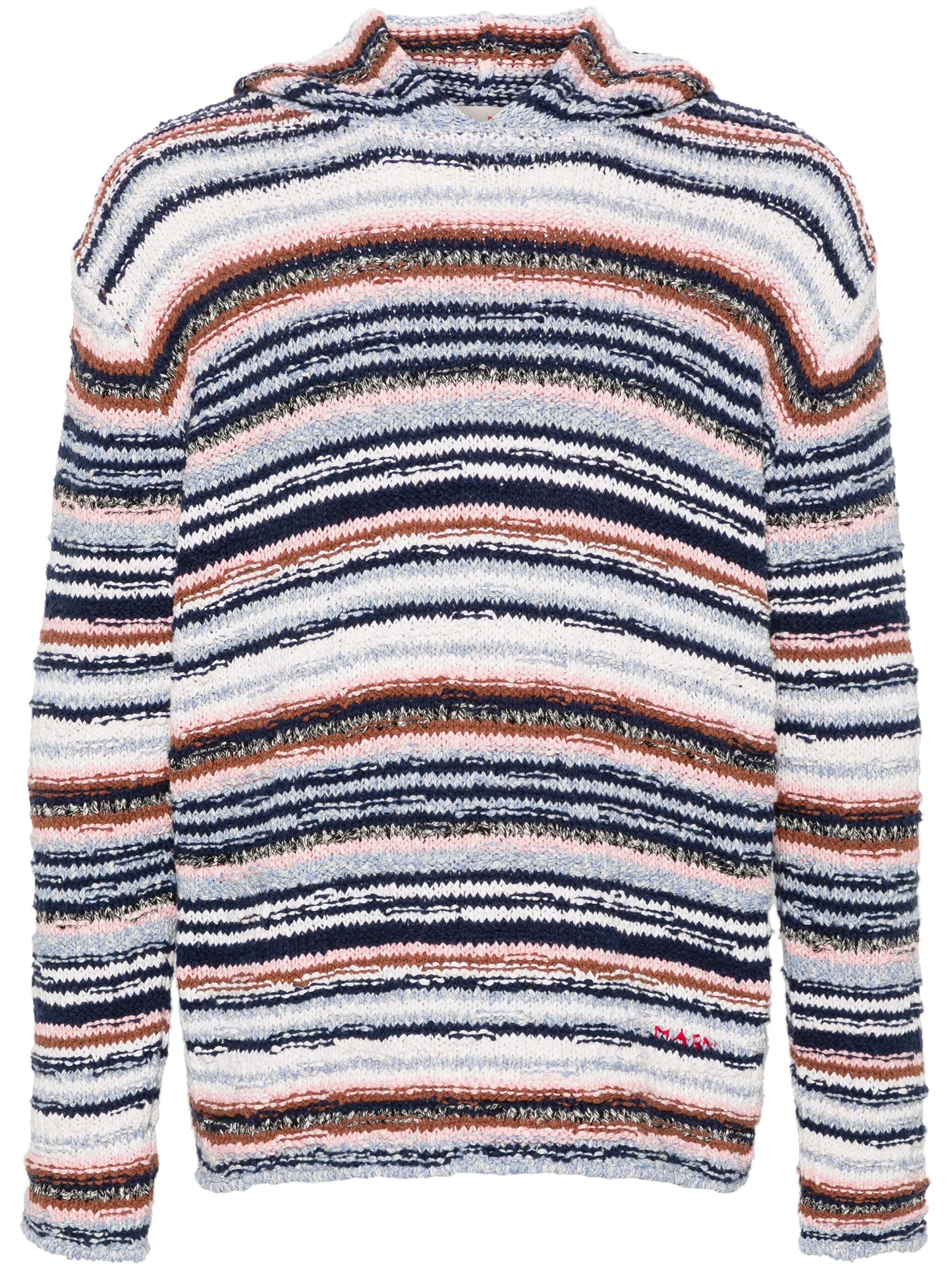 striped hooded jumper