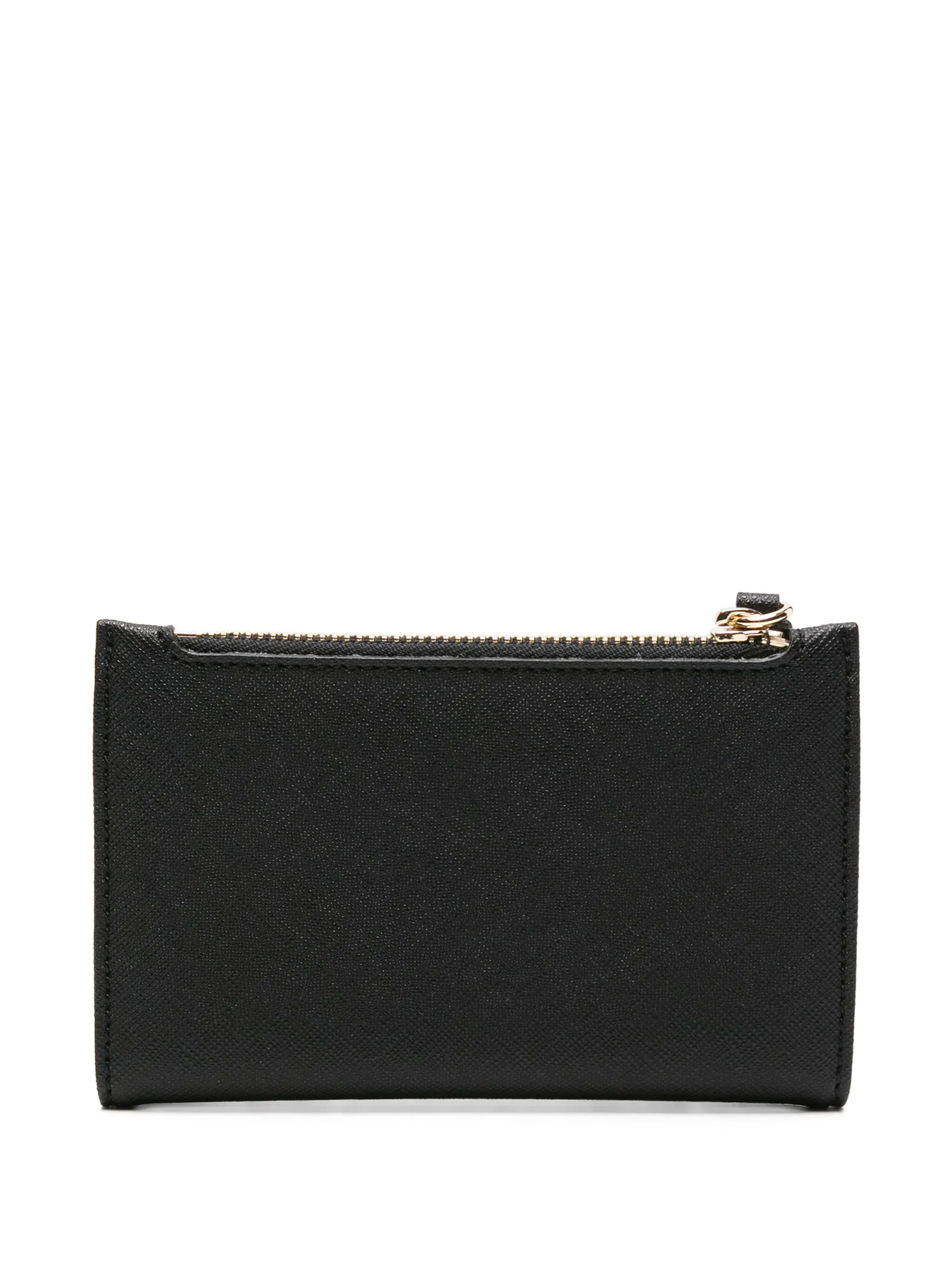 Saffiano Orb-plaque wallet