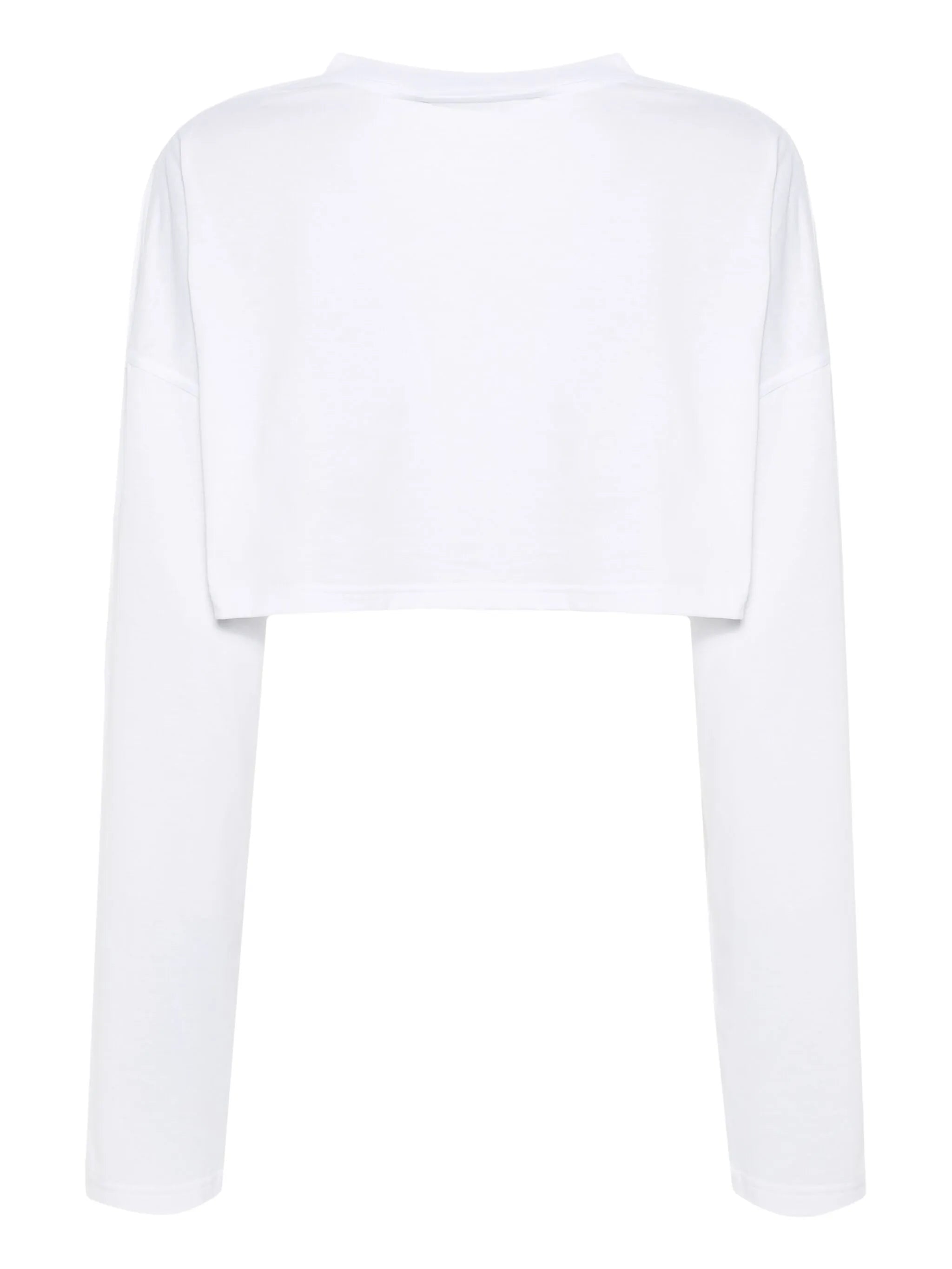 logo-appliqué cropped T-shirt