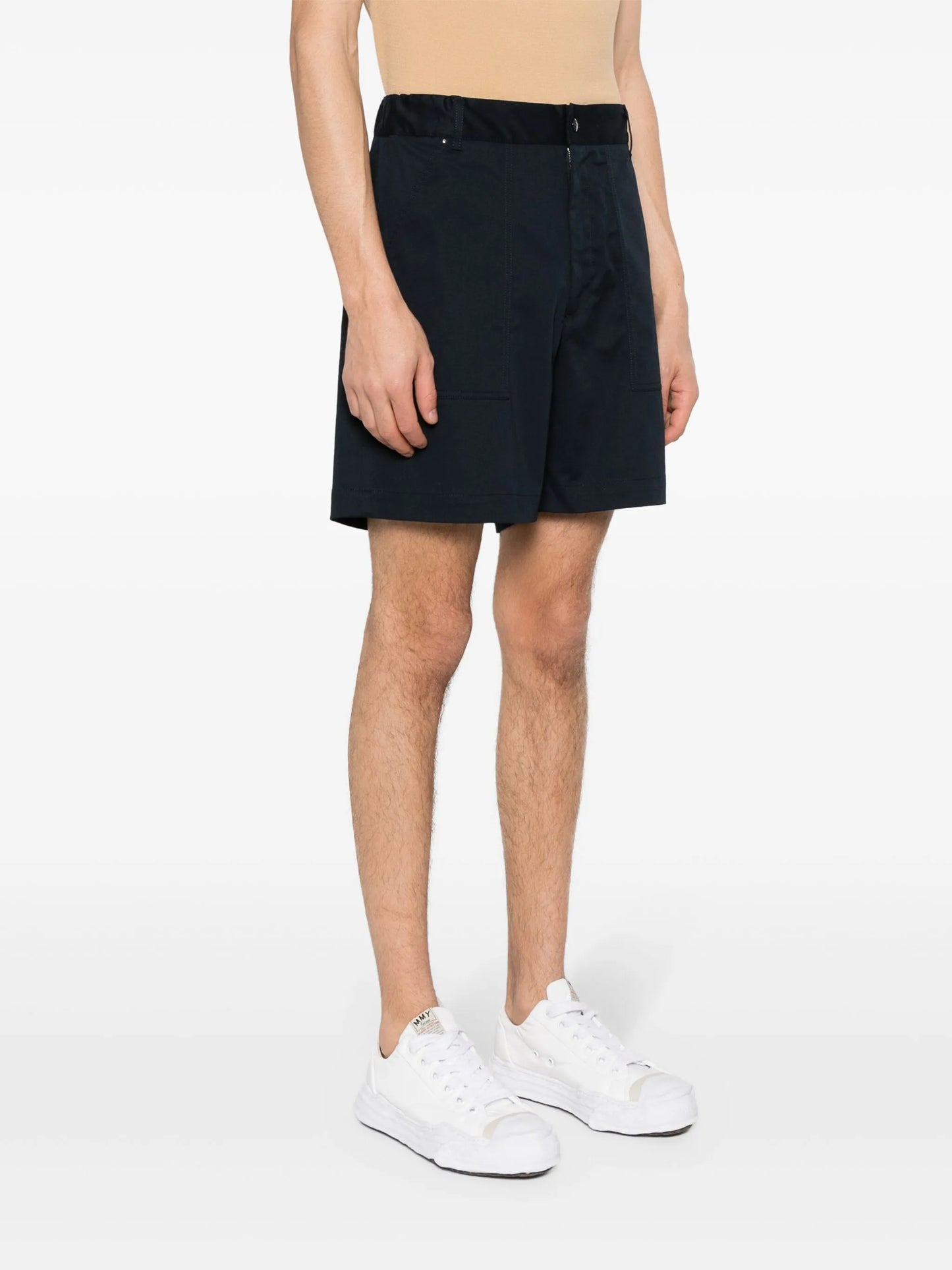 logo-patch shorts