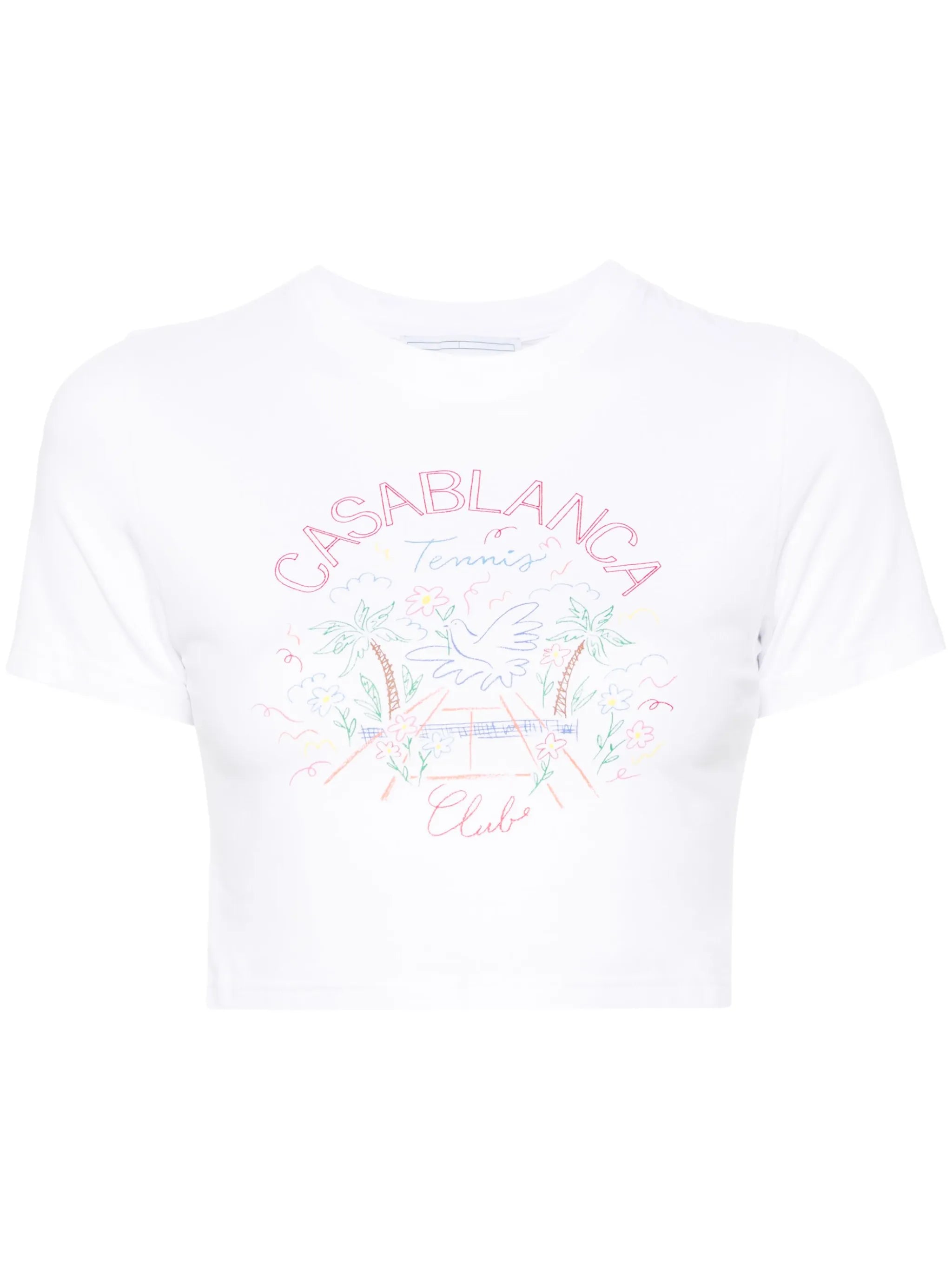 Tennis Club-print baby T-shirt