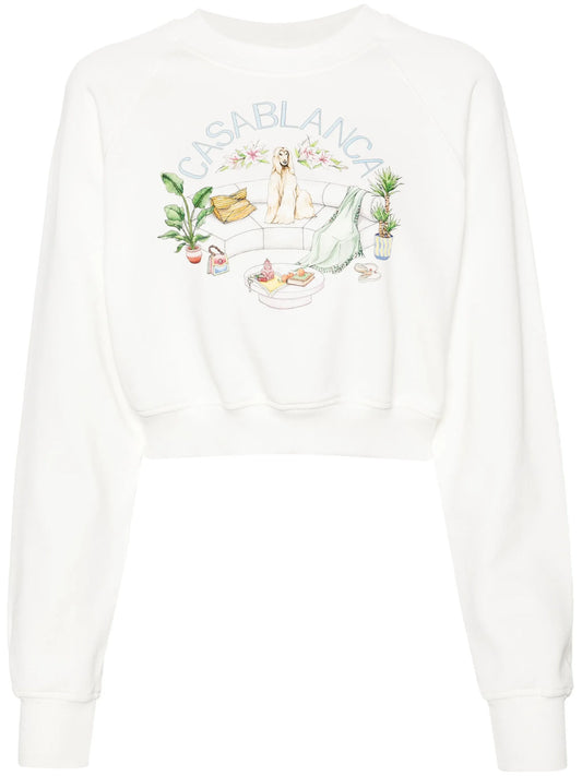 Appartement Dans Les Airs cropped sweatshirt