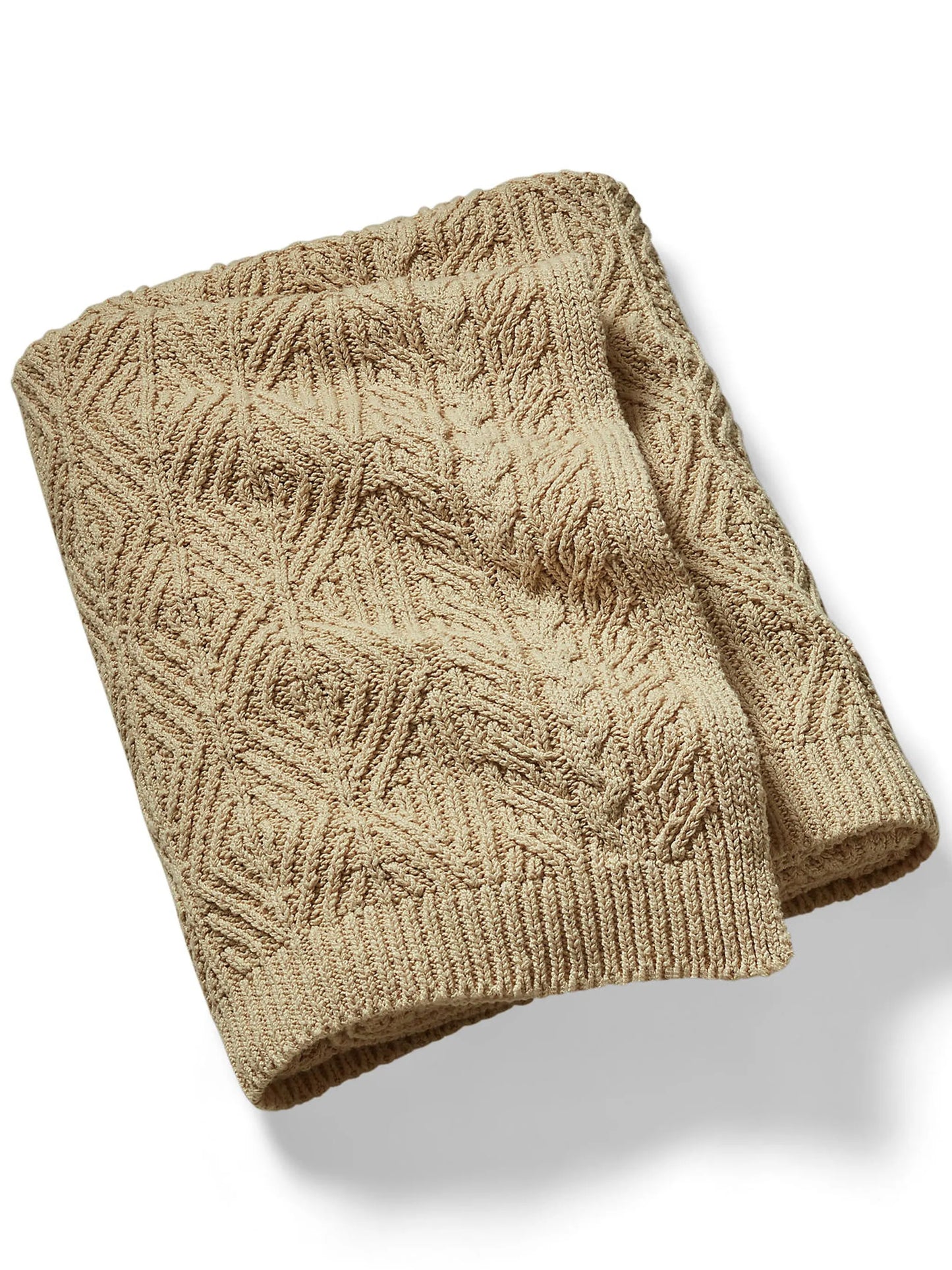 Owen cable-knit throw