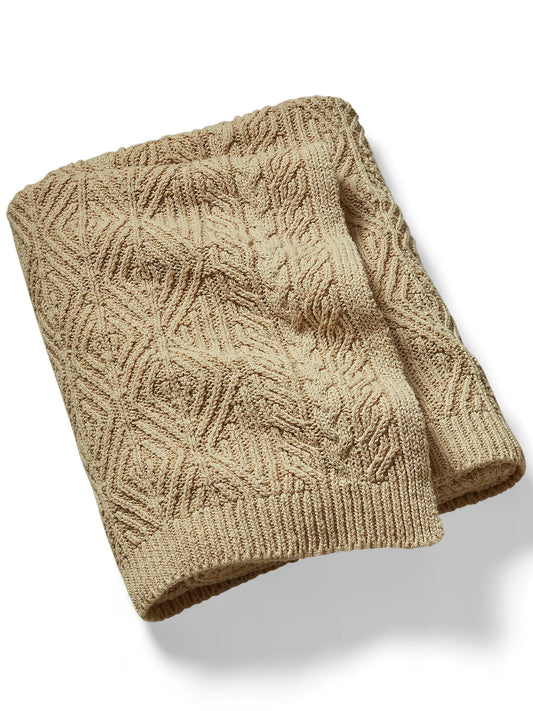 Owen cable-knit throw