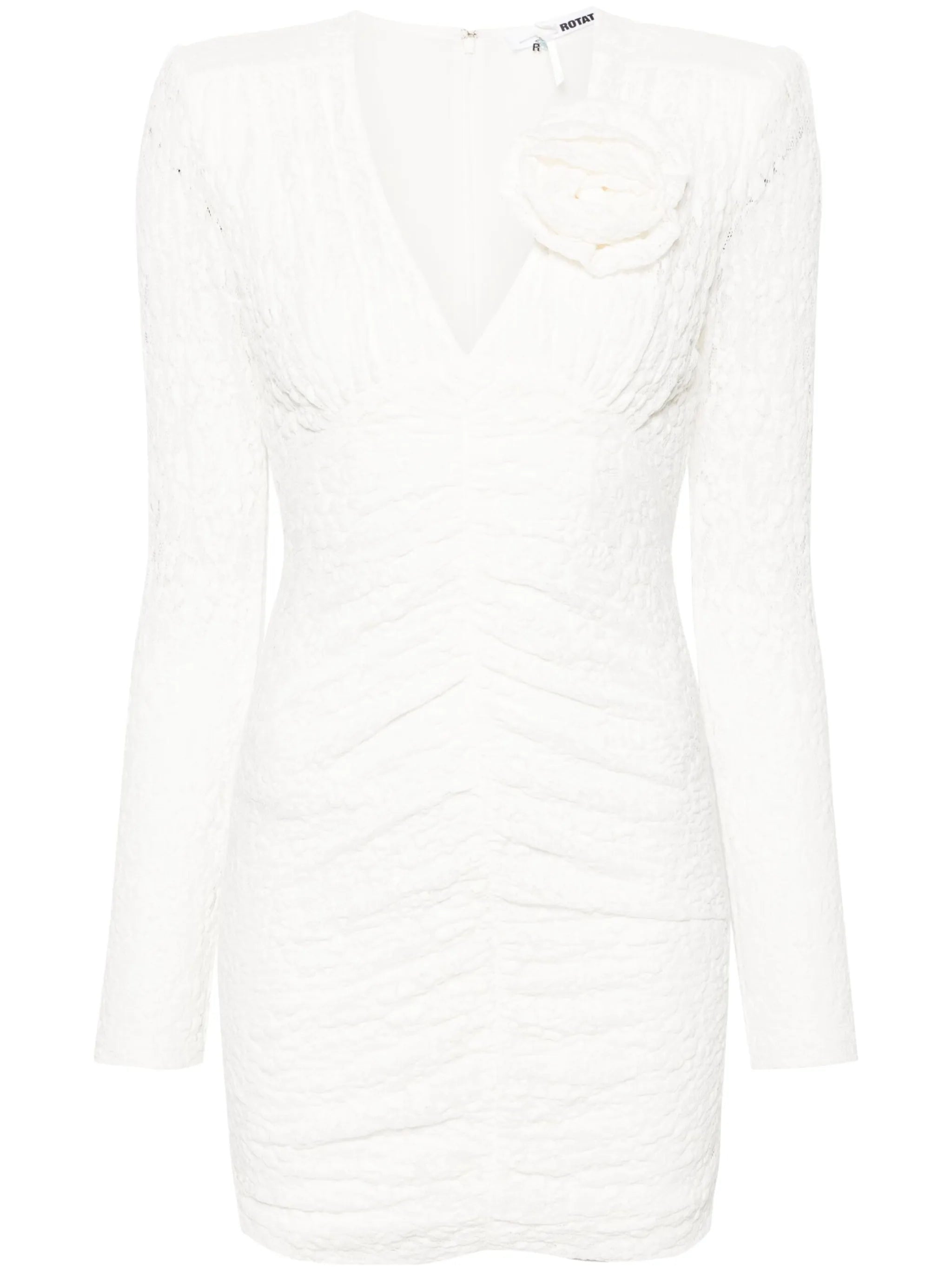 floral-lace pattern minidress