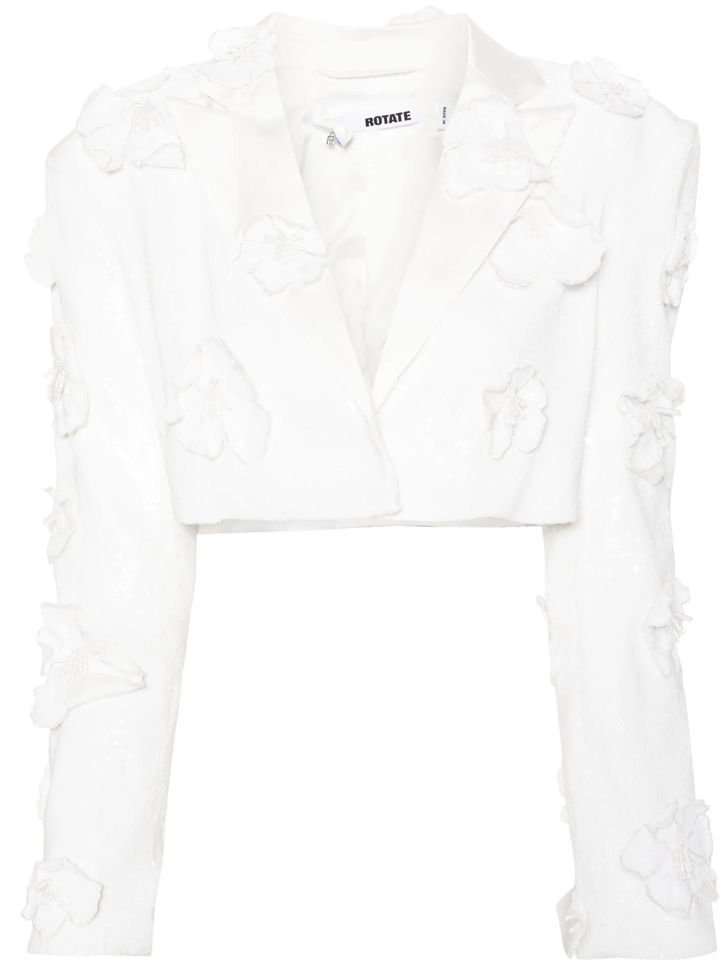 sequinned cropped blazer