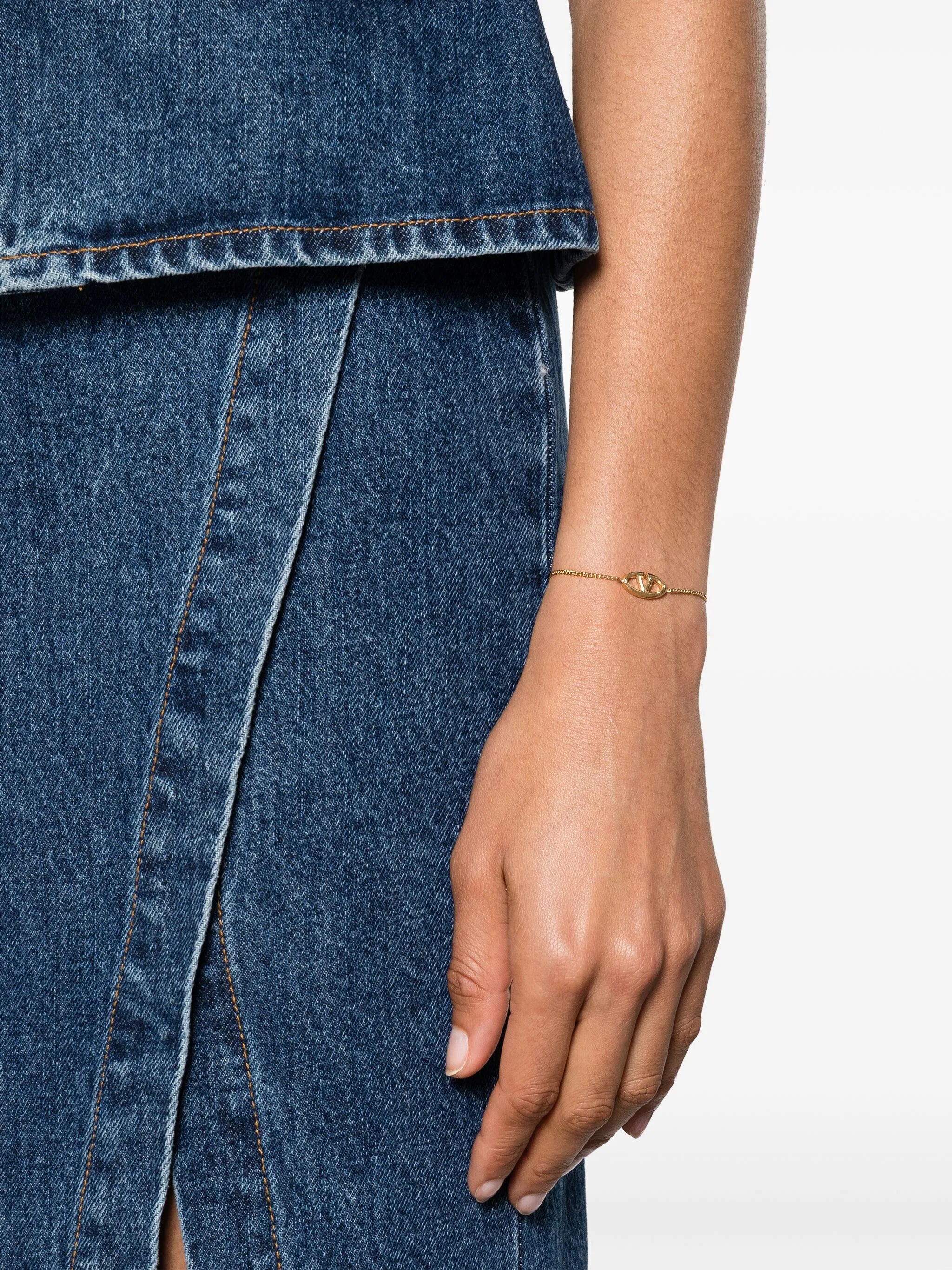 VLogo chain-link bracelet