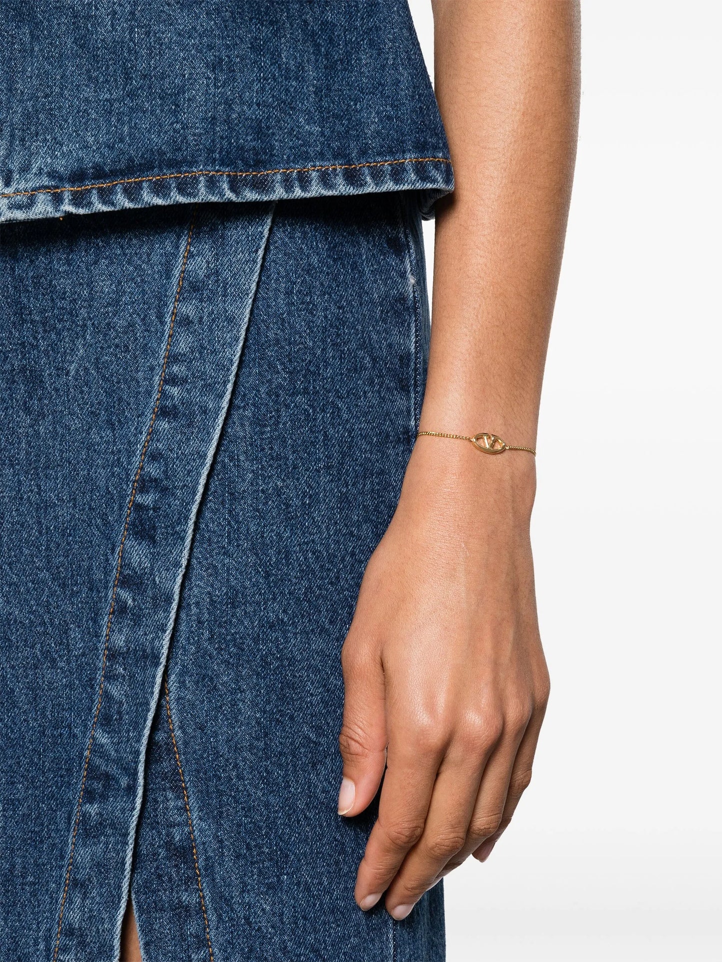 VLogo chain-link bracelet