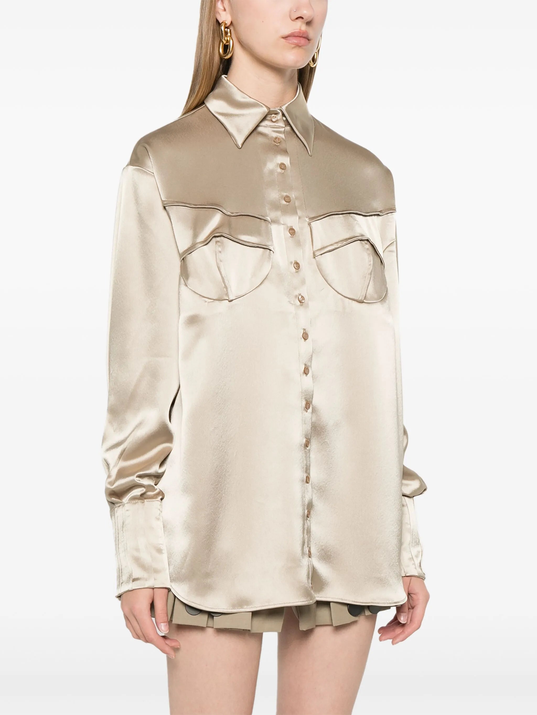 satin shirt