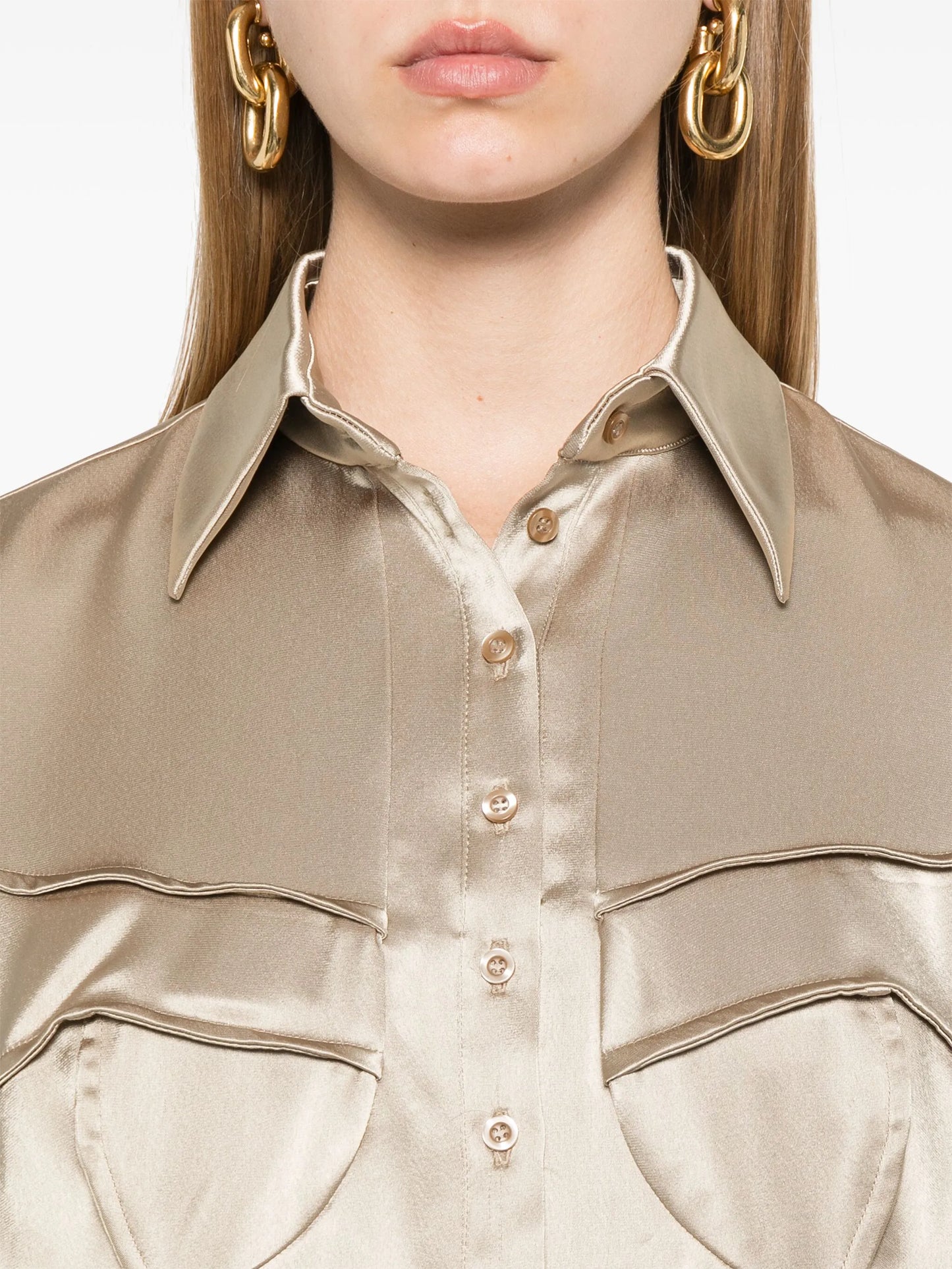 satin shirt