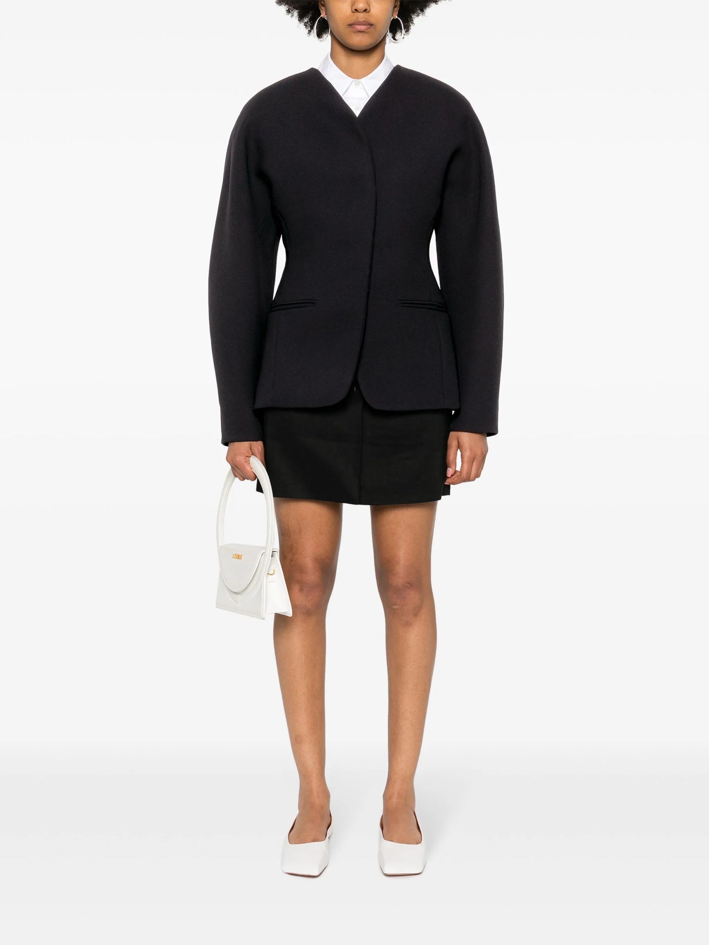 La Oval rounded shoulder jacket