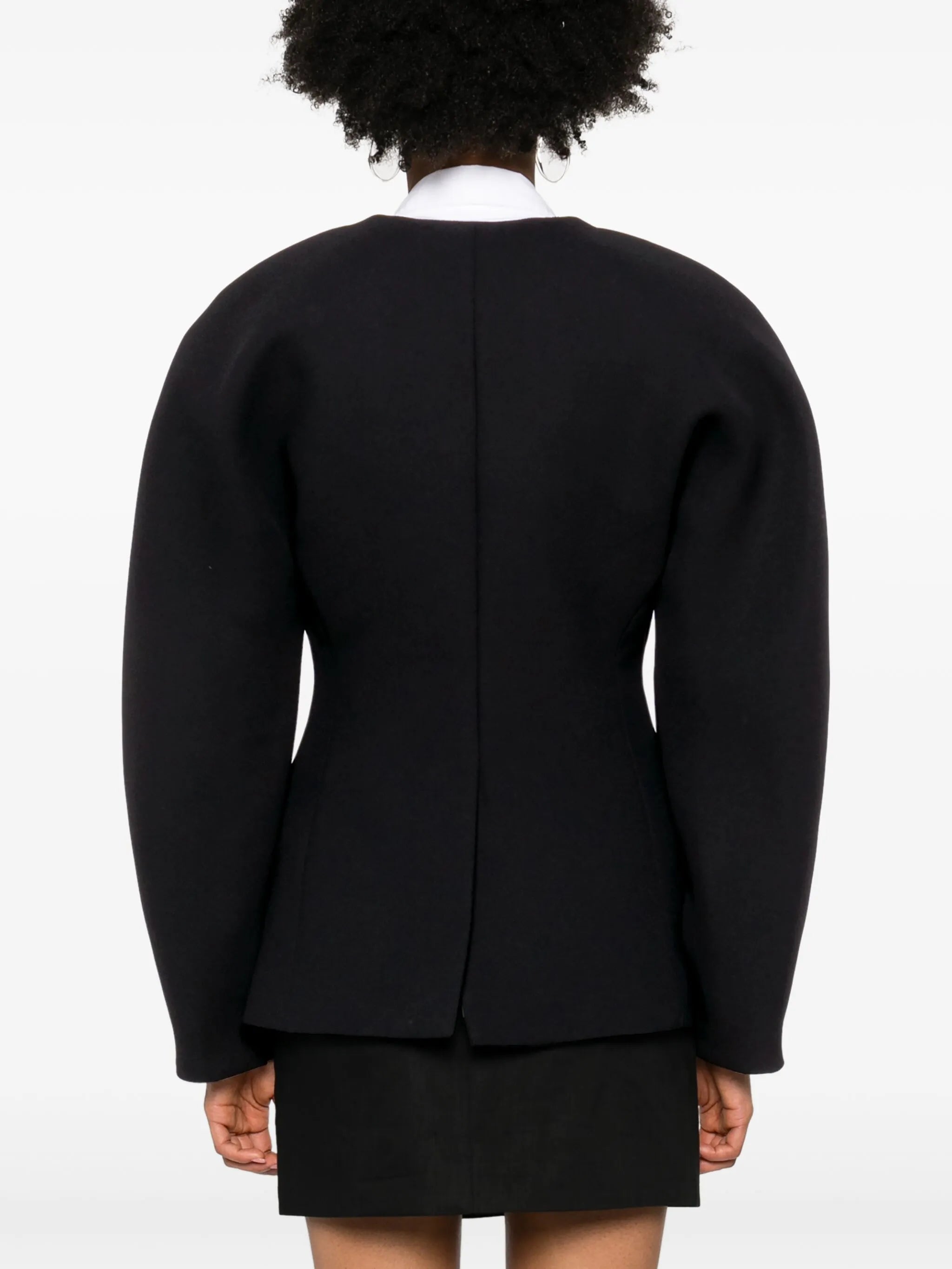 La Oval rounded shoulder jacket
