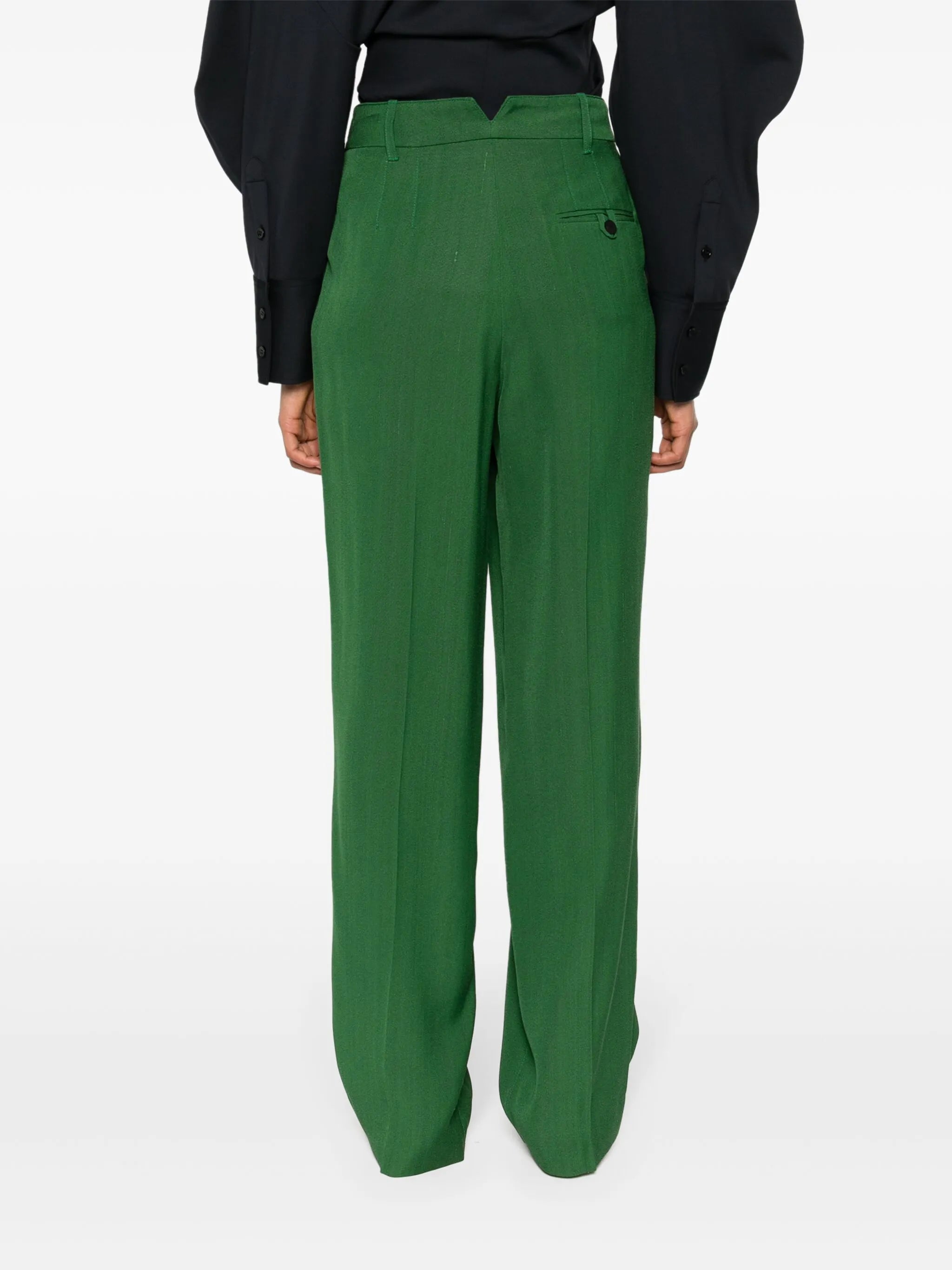 Le Titolo pleat-detail high-waist trousers