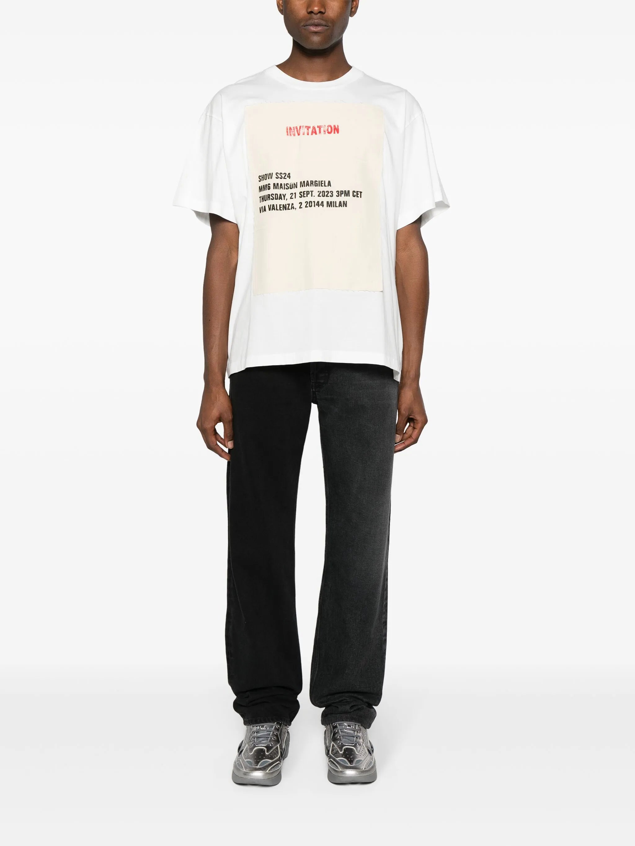 invitation-patch cotton T-shirt