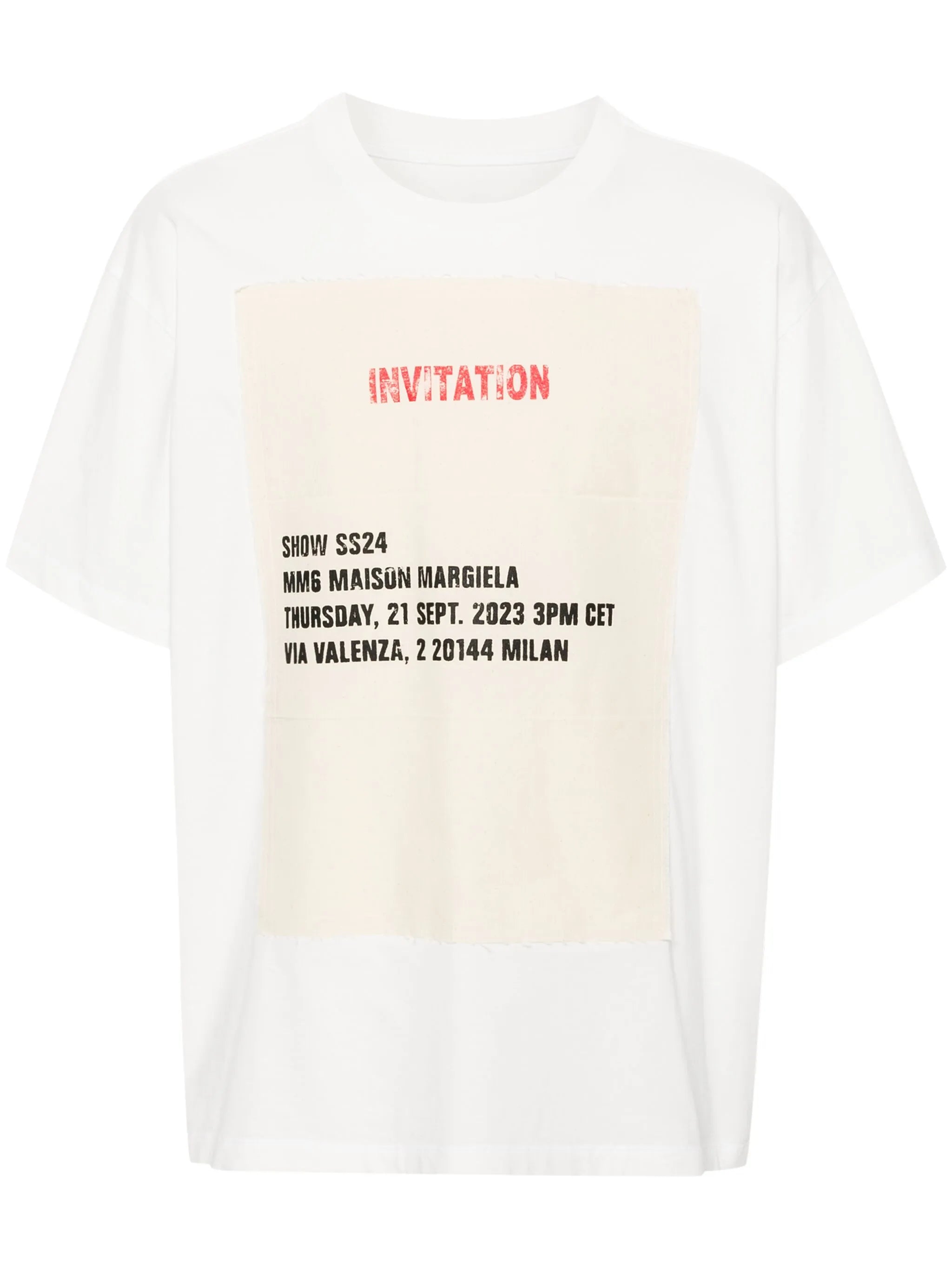 invitation-patch cotton T-shirt