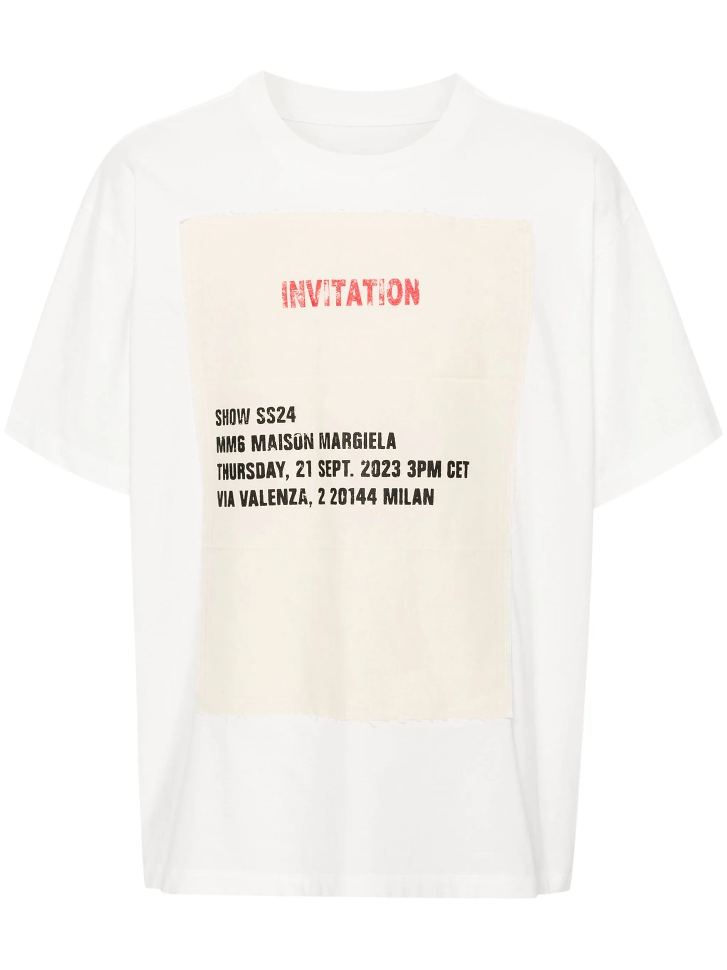 invitation-patch cotton T-shirt