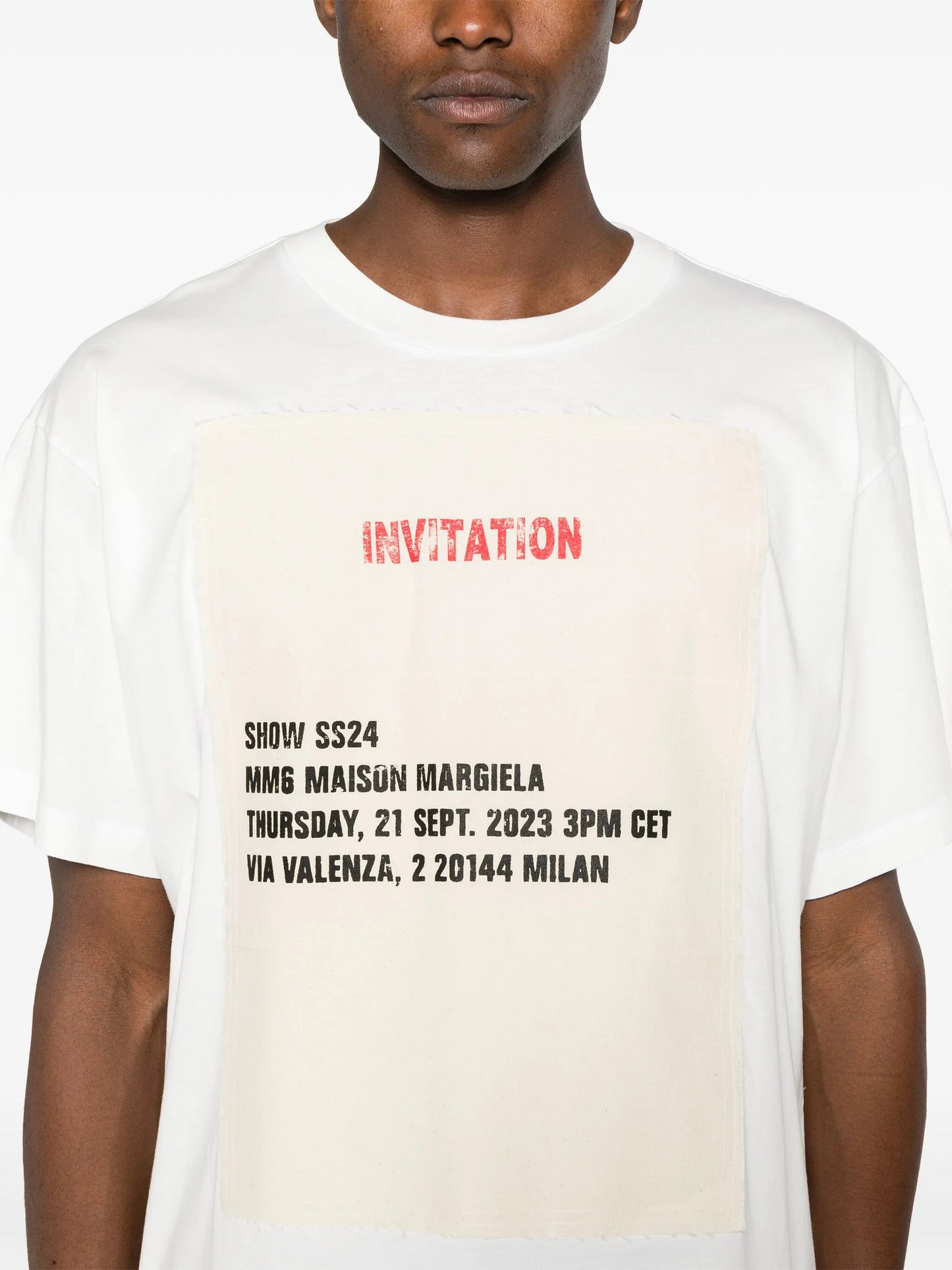 invitation-patch cotton T-shirt