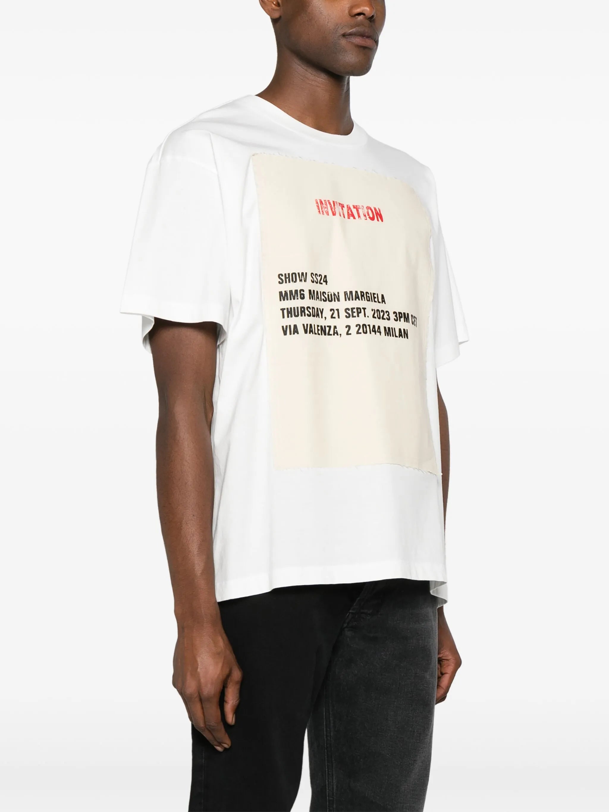 invitation-patch cotton T-shirt