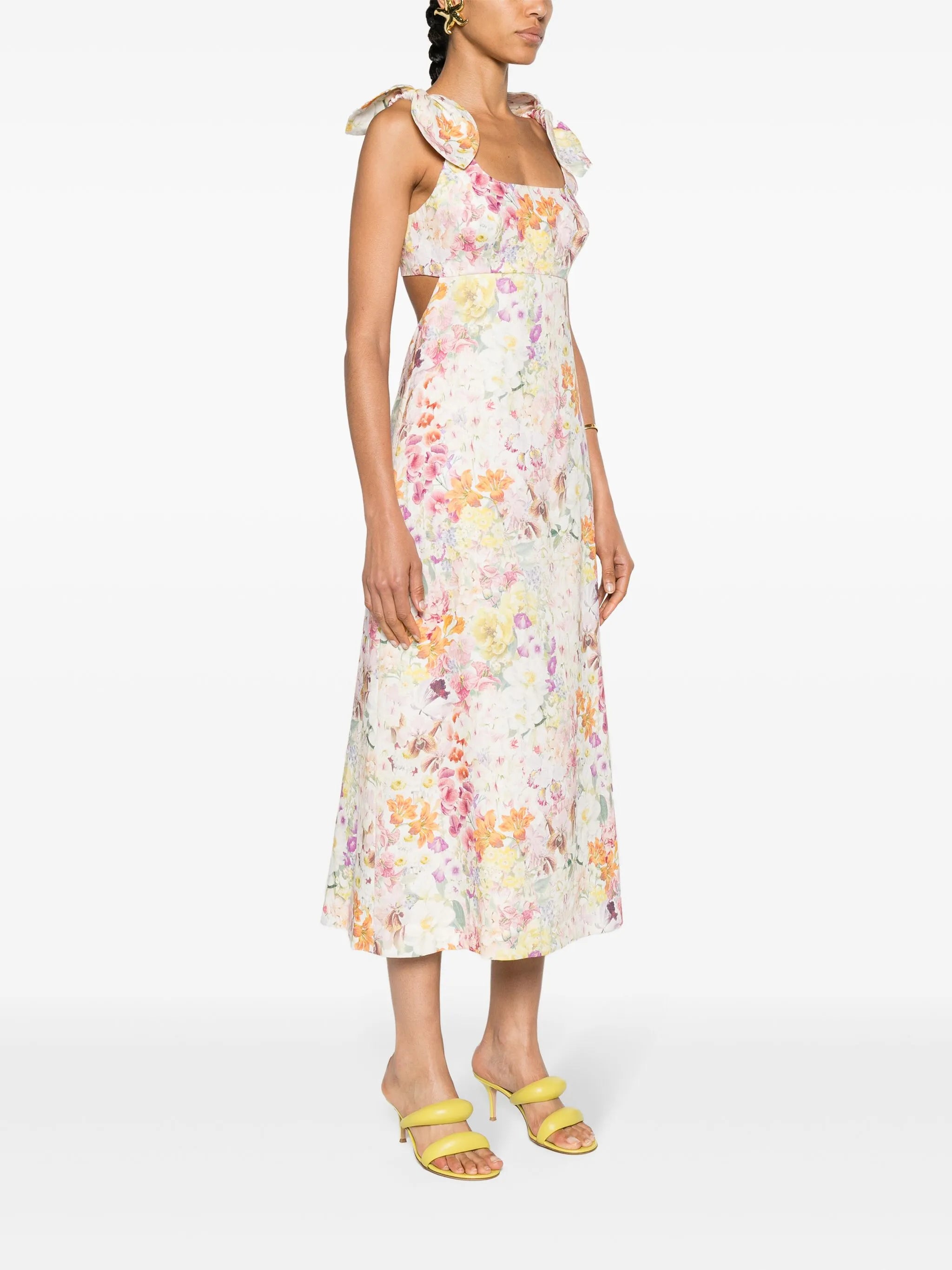 Harmony floral-print maxi dress