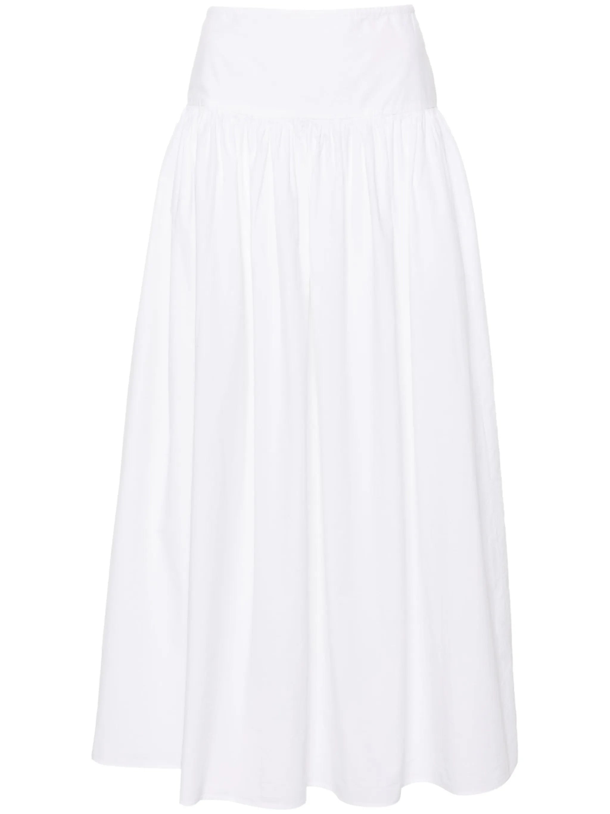 Leddie A-line cotton maxi skirt