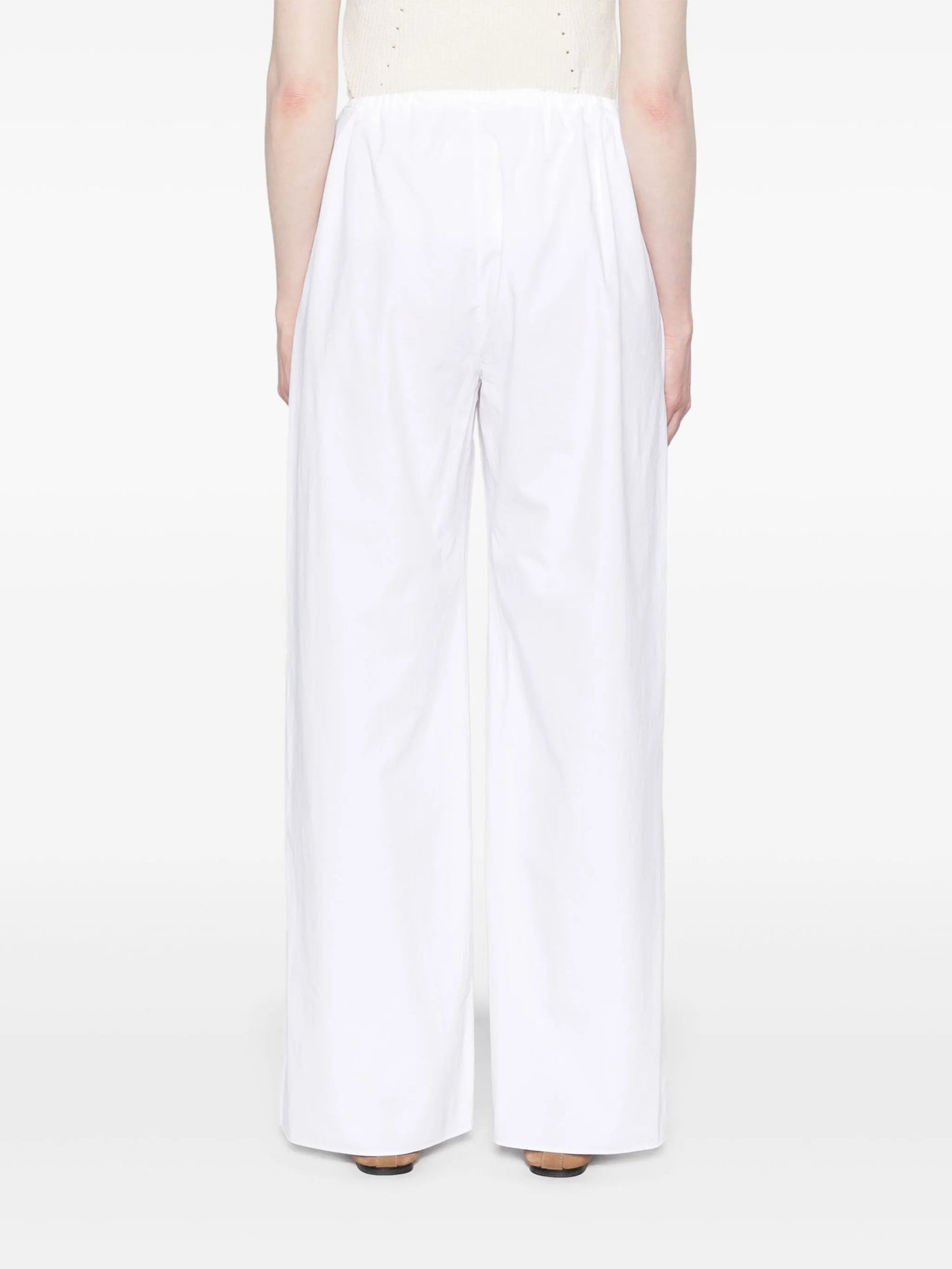 Jugi drawstring-waist cotton trousers