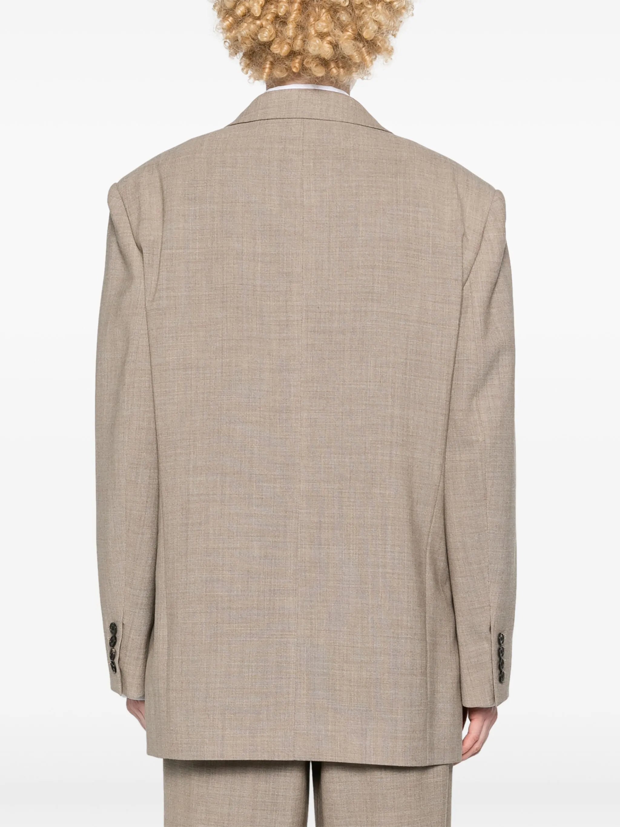 Marina single-breasted virgin wool blazer