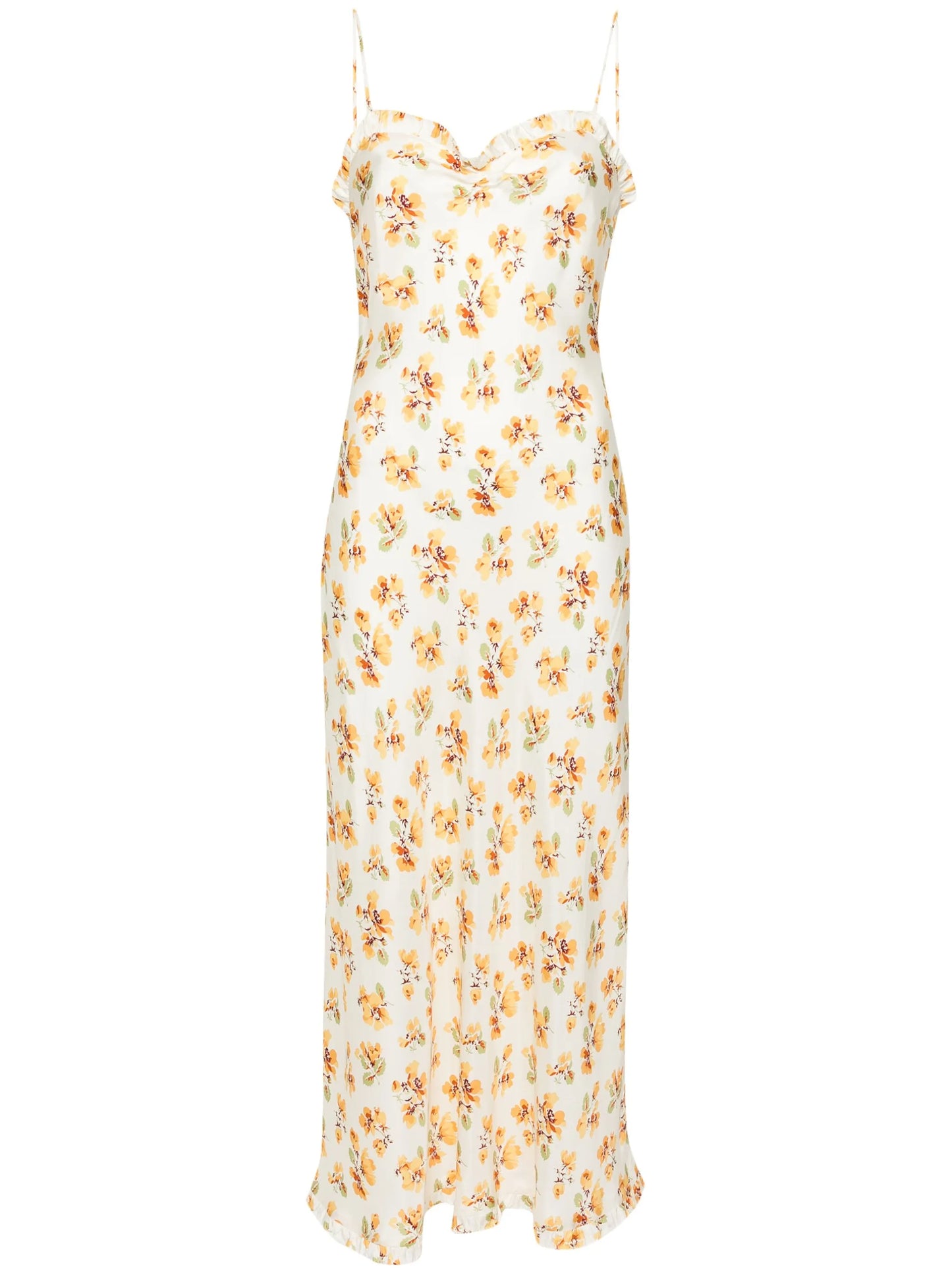 Calsi floral-print midi dress